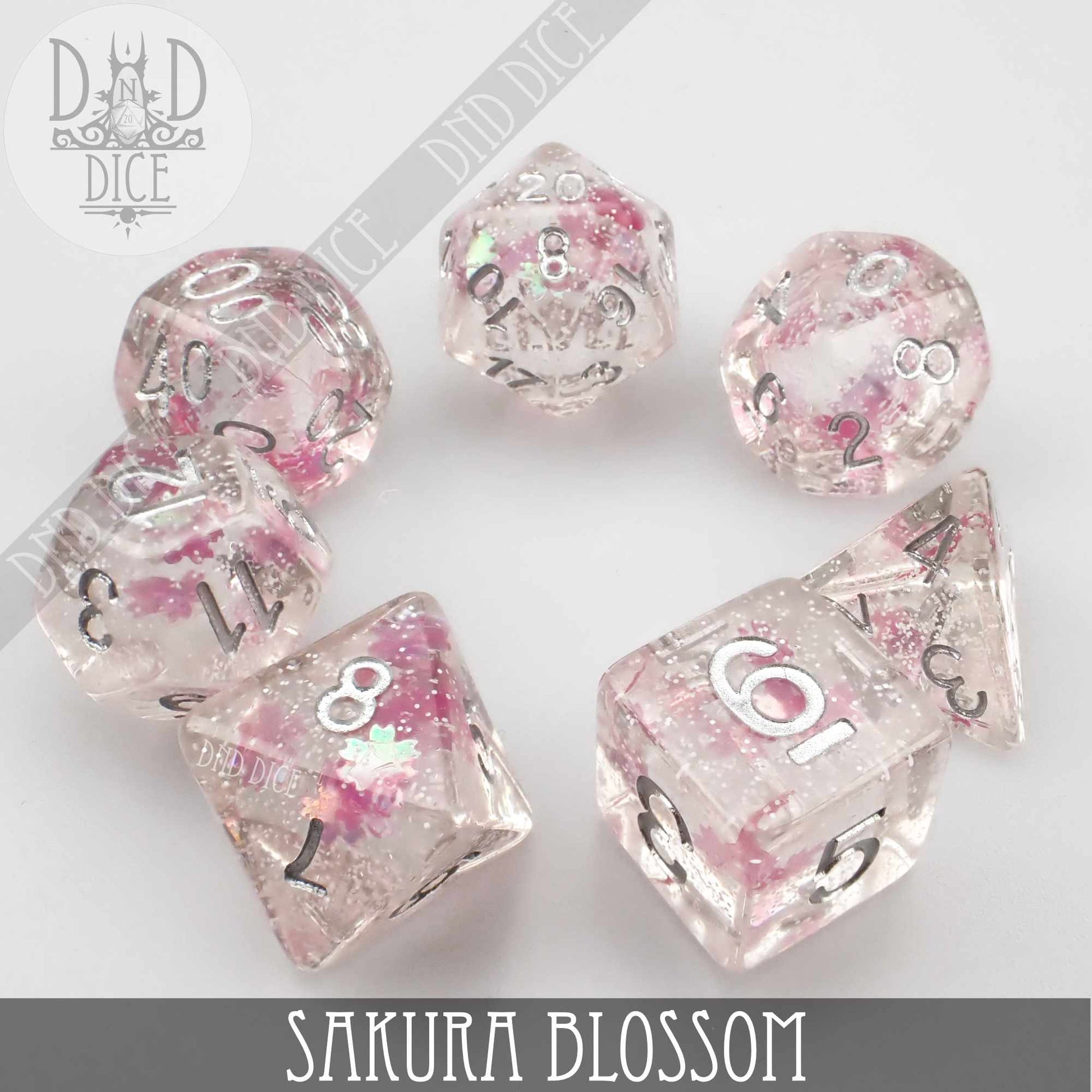 Sakura Blossom Dice Set - Premium Dice Sets & Games from DND DICE - Just $12! Shop now at Game Crave Tournament Store