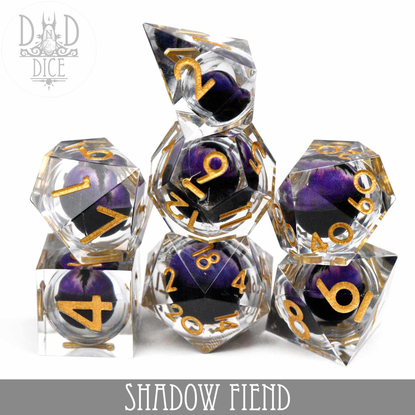 Shadow Fiend Liquid Core Dice Set - Premium Dice Sets & Games from DND DICE - Just $40! Shop now at Game Crave Tournament Store