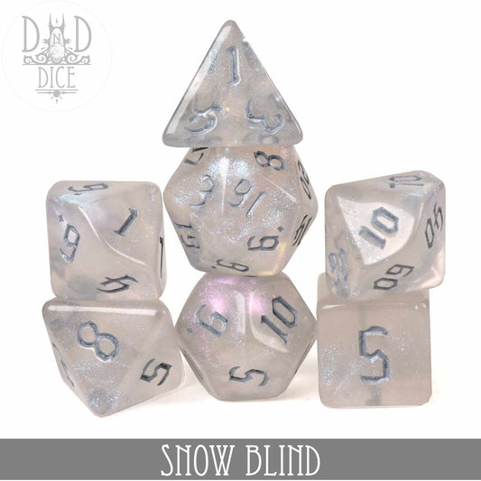 Snow Blind Dice Set - Premium Dice Sets & Games from DND DICE - Just $8! Shop now at Game Crave Tournament Store