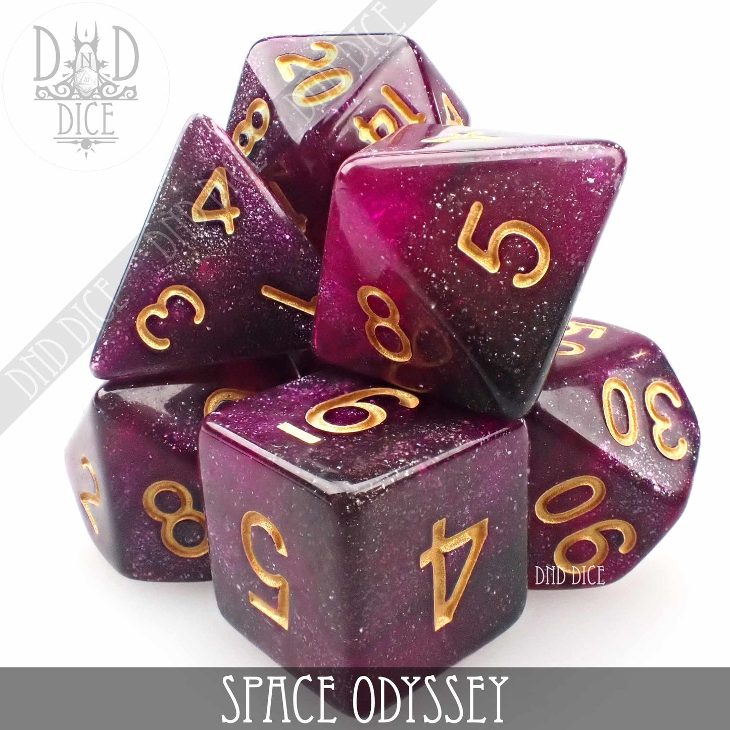 Space Odyssey Galaxy Dice Set - Premium Dice Sets & Games from DND DICE - Just $6! Shop now at Game Crave Tournament Store