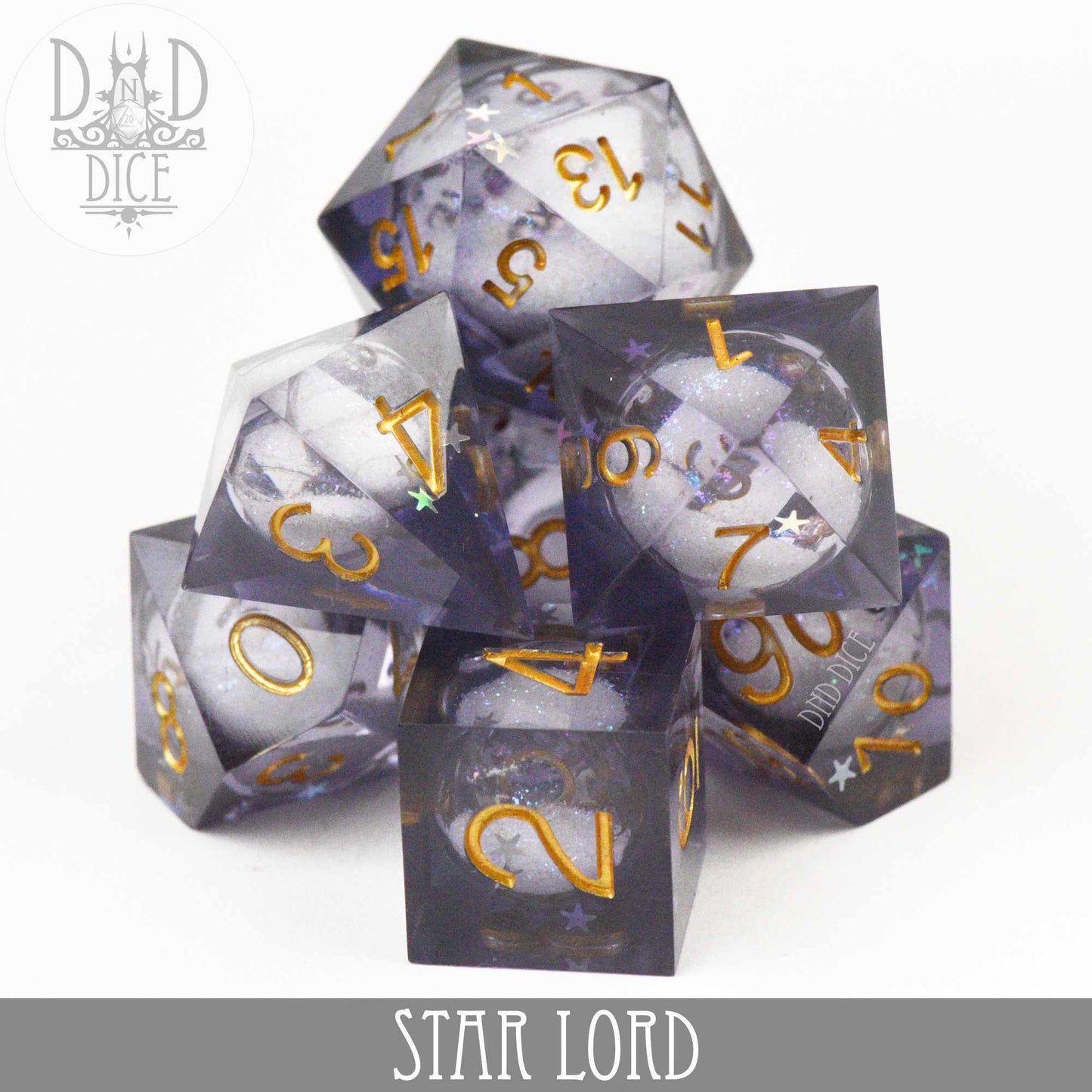 Star Lord Liquid Core Dice Set - Premium Dice Sets & Games from DND DICE - Just $40! Shop now at Game Crave Tournament Store