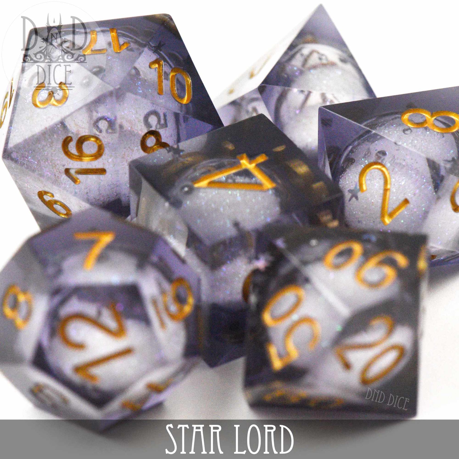 Star Lord Liquid Core Dice Set - Premium Dice Sets & Games from DND DICE - Just $40! Shop now at Game Crave Tournament Store