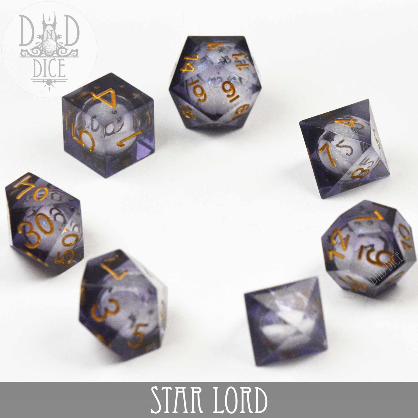 Star Lord Liquid Core Dice Set - Premium Dice Sets & Games from DND DICE - Just $40! Shop now at Game Crave Tournament Store