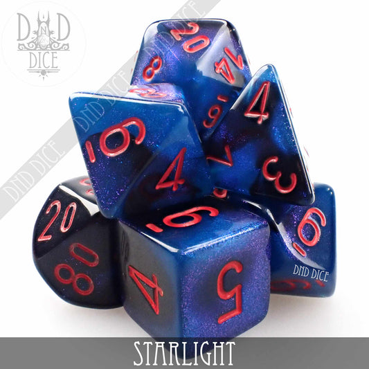 Gemini Starlight Dice Set - Premium Dice Sets & Games from DND DICE - Just $12! Shop now at Game Crave Tournament Store