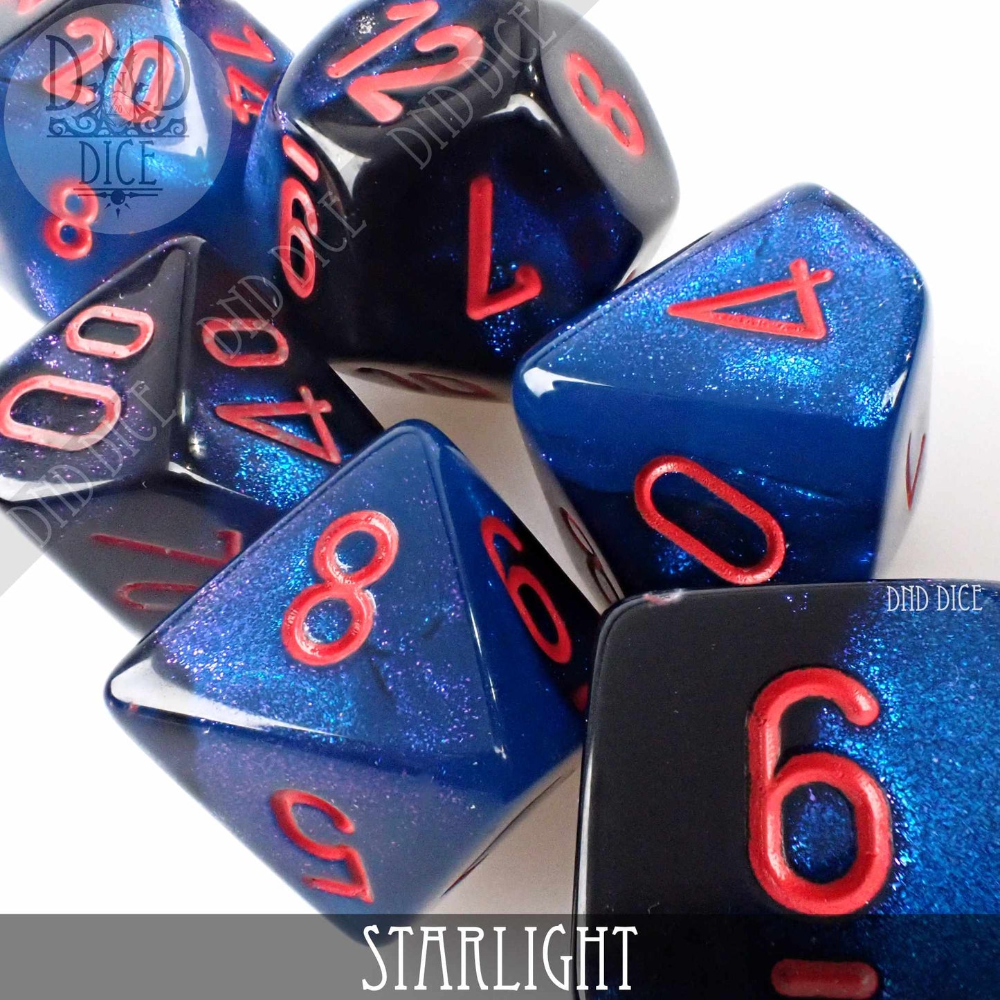 Gemini Starlight Dice Set - Premium Dice Sets & Games from DND DICE - Just $12! Shop now at Game Crave Tournament Store