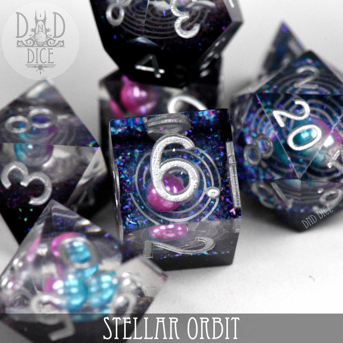 Stellar Orbit Handmade Dice Set - Premium Dice Sets & Games from DND DICE - Just $38! Shop now at Game Crave Tournament Store