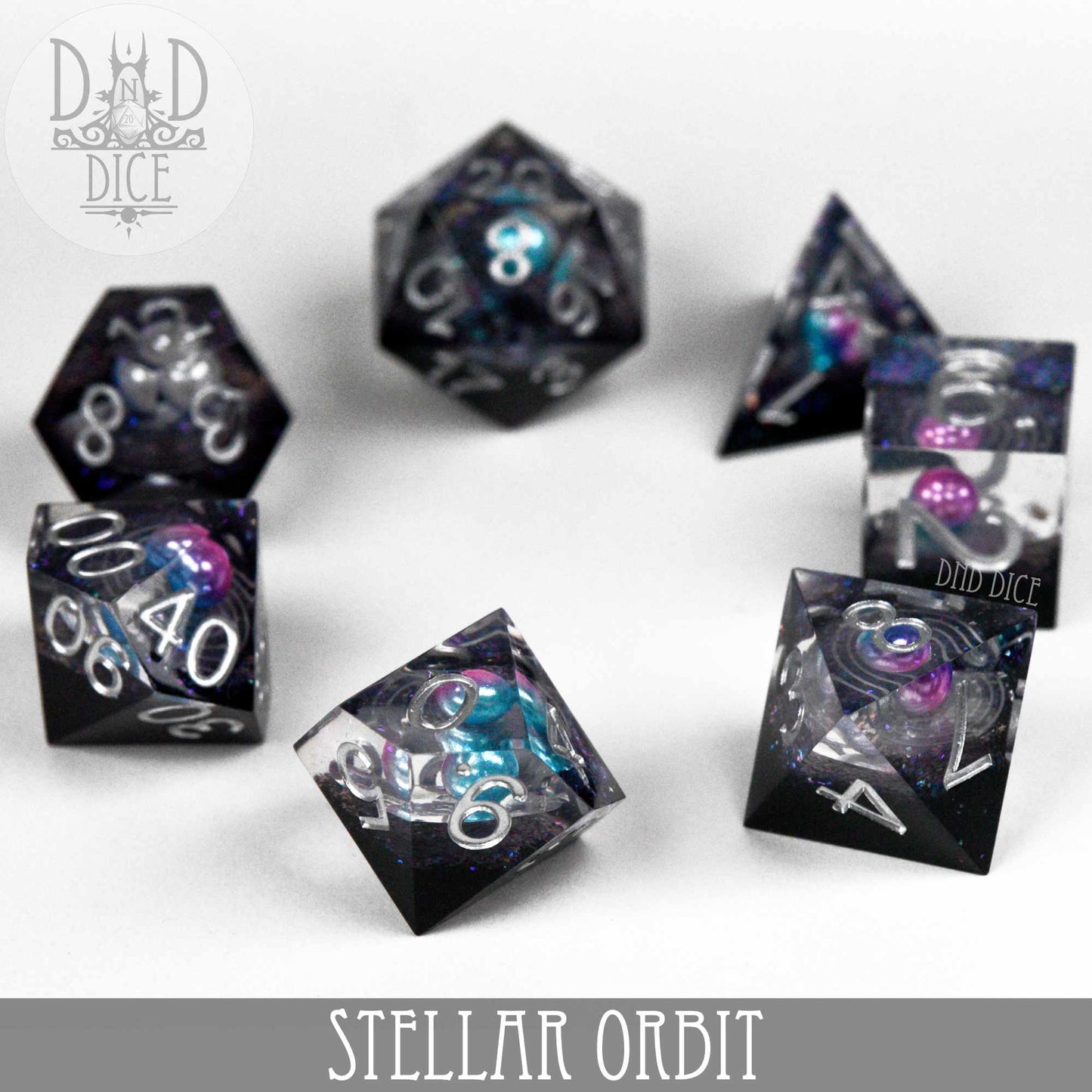 Stellar Orbit Handmade Dice Set - Premium Dice Sets & Games from DND DICE - Just $38! Shop now at Game Crave Tournament Store