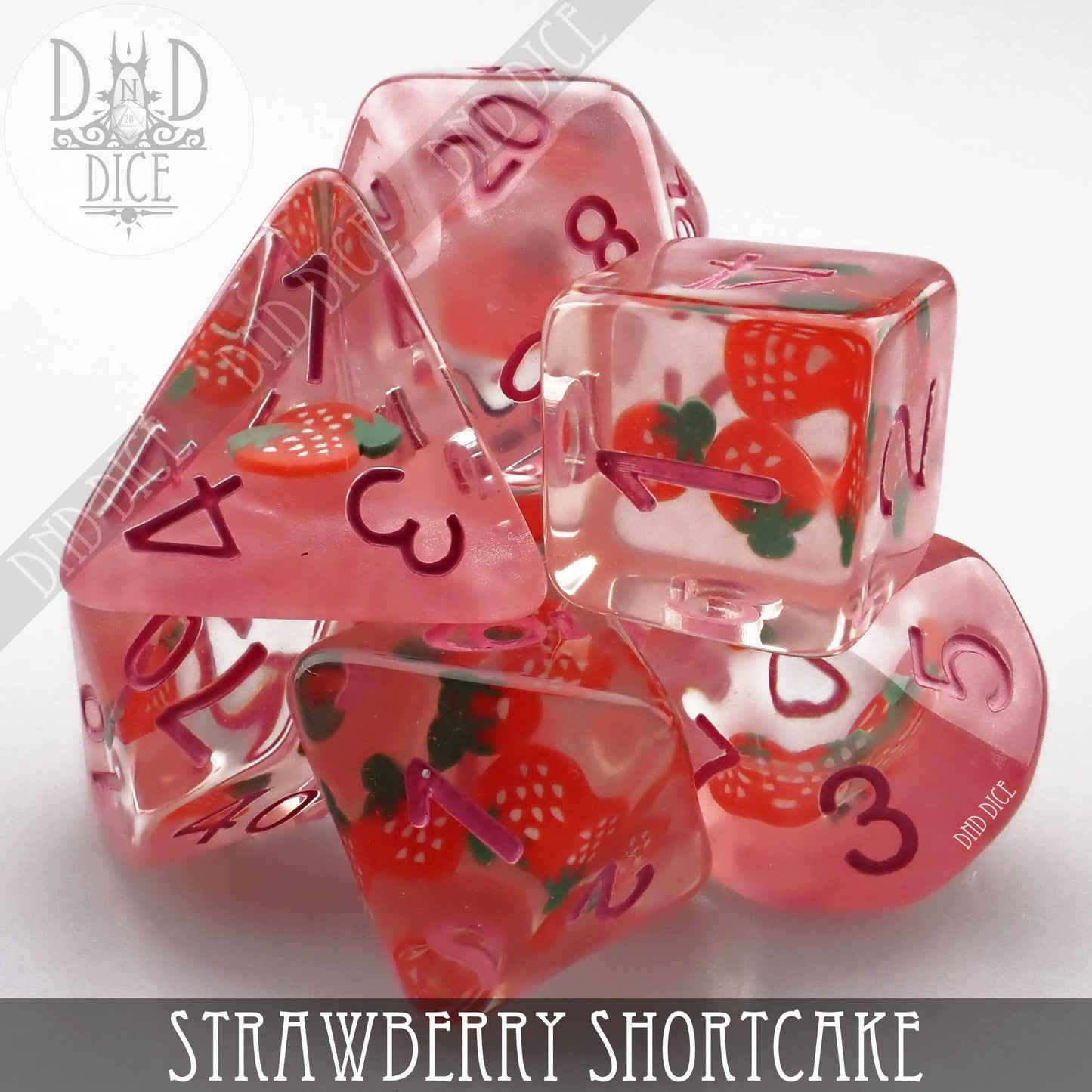 Strawberry Shortcake Dice Set - Premium Dice Sets & Games from DND DICE - Just $15! Shop now at Game Crave Tournament Store