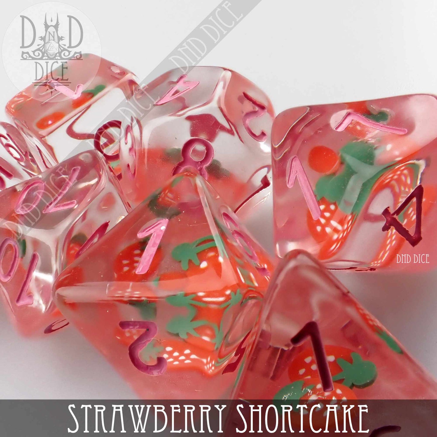 Strawberry Shortcake Dice Set - Premium Dice Sets & Games from DND DICE - Just $15! Shop now at Game Crave Tournament Store