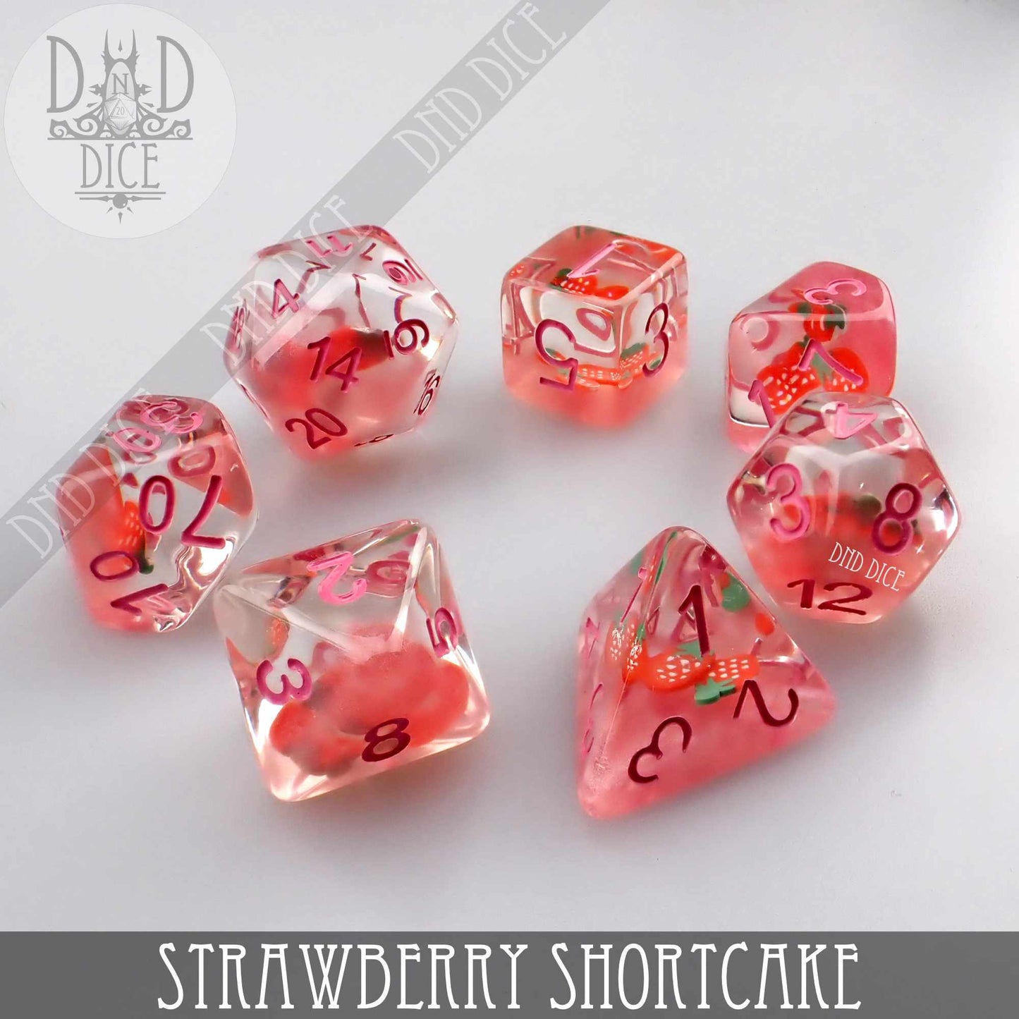 Strawberry Shortcake Dice Set - Premium Dice Sets & Games from DND DICE - Just $15! Shop now at Game Crave Tournament Store