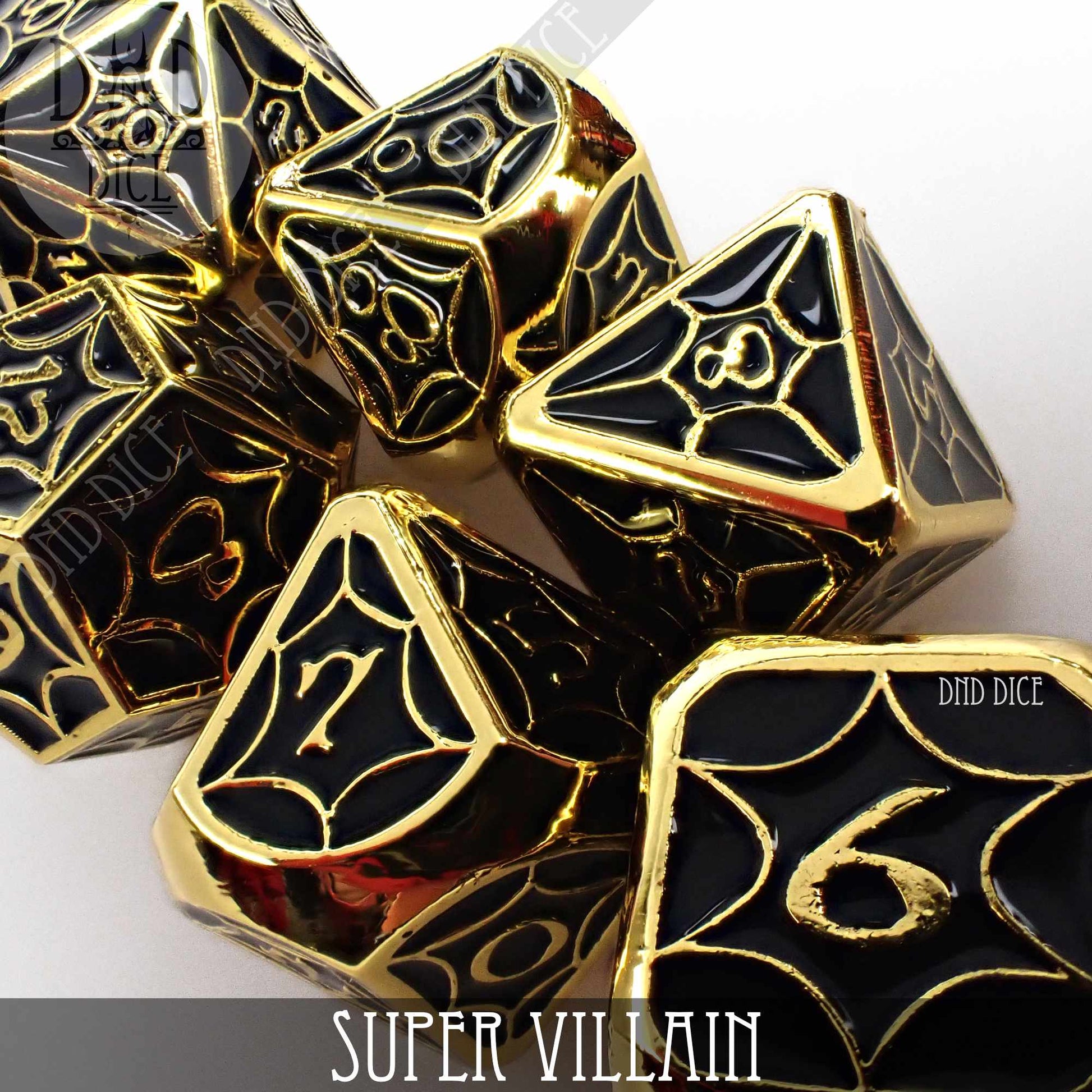 Super Villain Metal Dice Set - Premium Dice Sets & Games from DND DICE - Just $30! Shop now at Game Crave Tournament Store