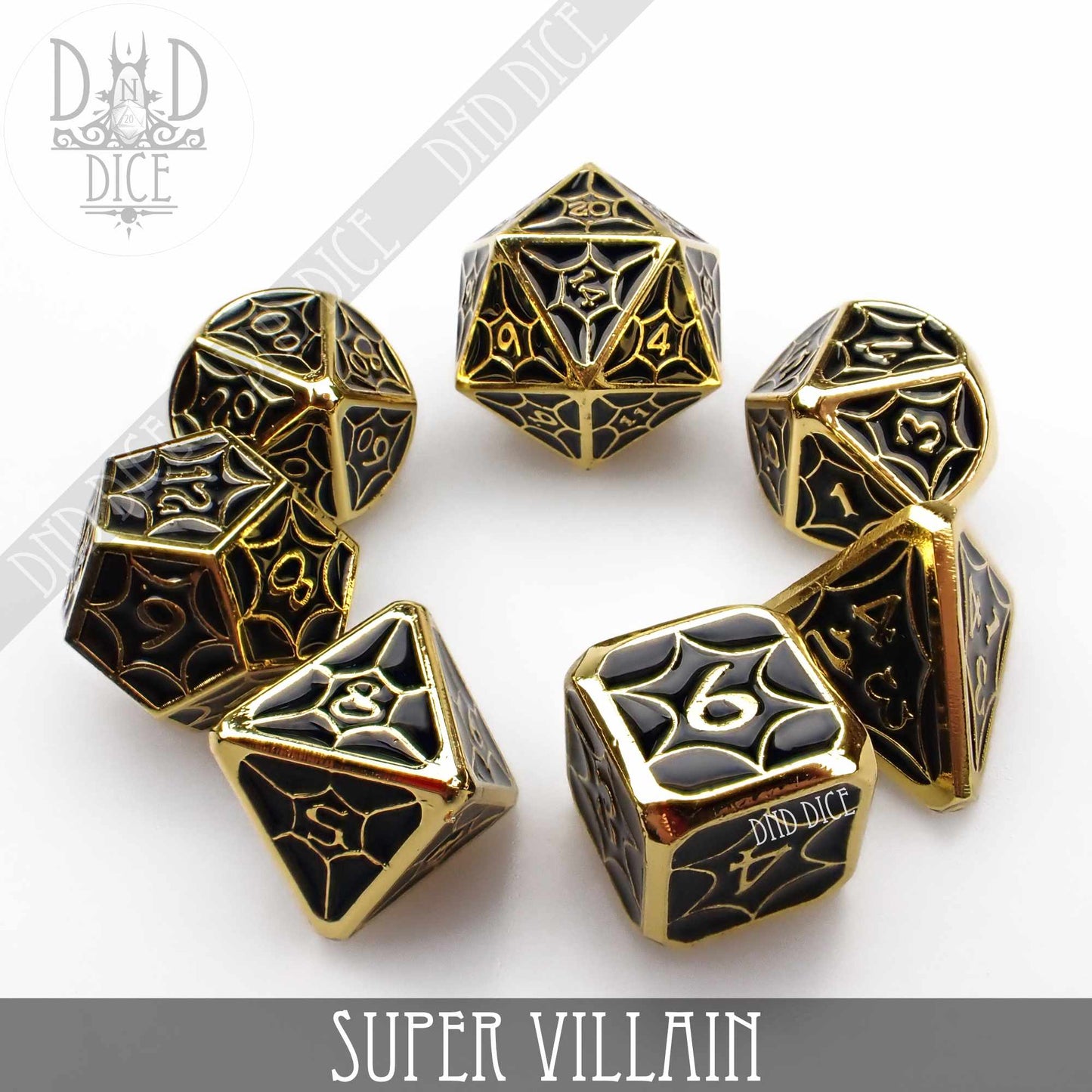 Super Villain Metal Dice Set - Premium Dice Sets & Games from DND DICE - Just $30! Shop now at Game Crave Tournament Store