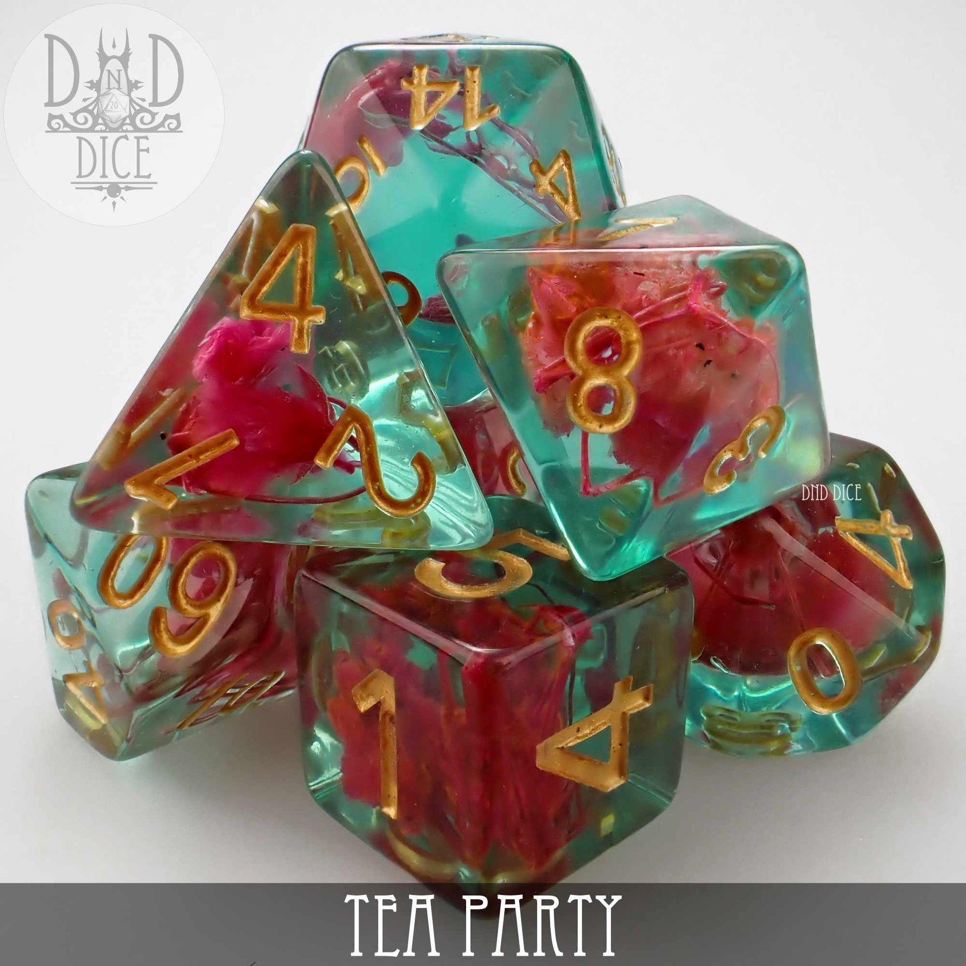 Tea Party Dice Set - Premium Dice Sets & Games from DND DICE - Just $11! Shop now at Game Crave Tournament Store