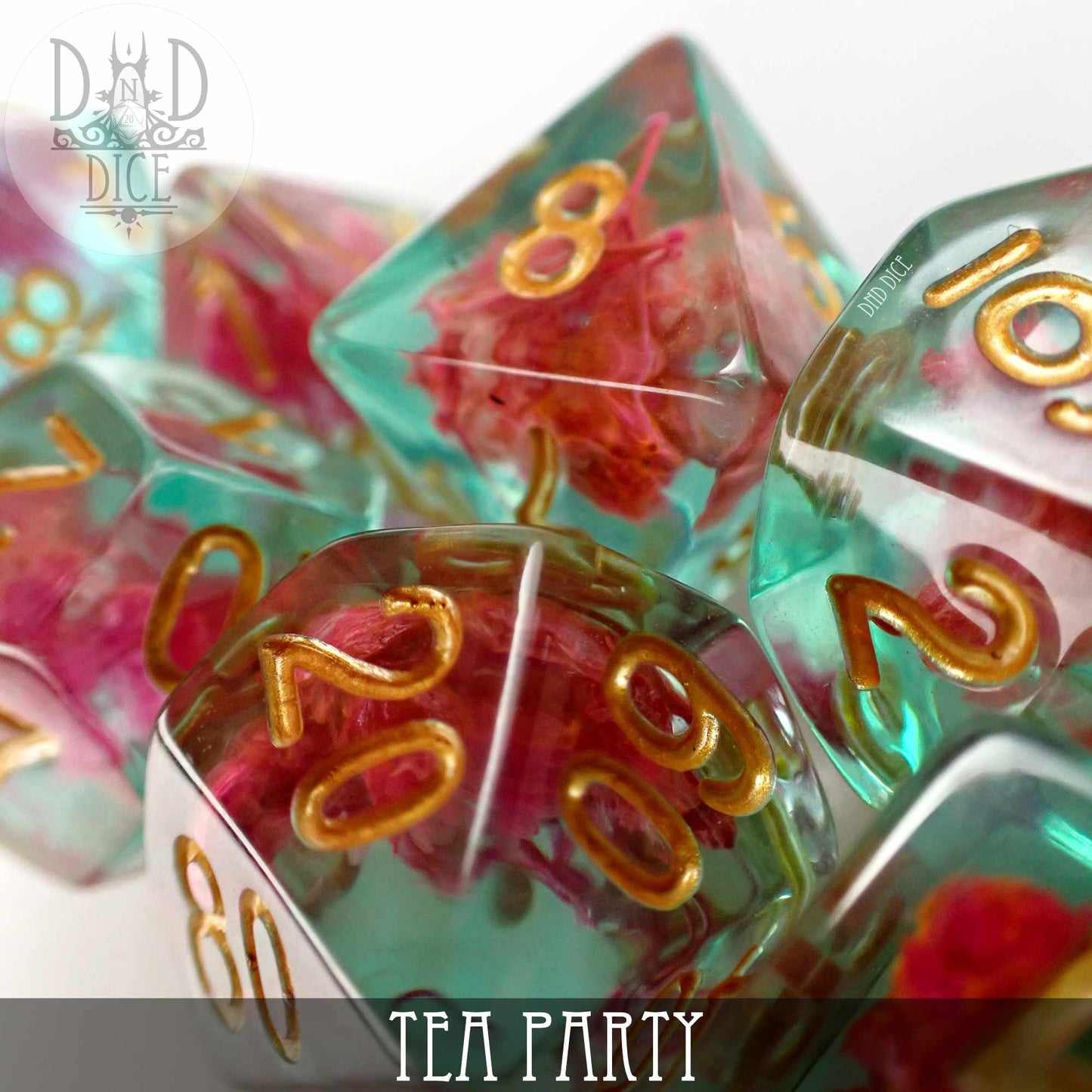 Tea Party Dice Set - Premium Dice Sets & Games from DND DICE - Just $11! Shop now at Game Crave Tournament Store