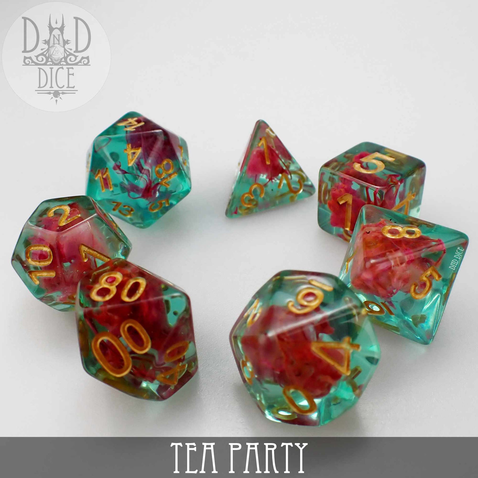 Tea Party Dice Set - Premium Dice Sets & Games from DND DICE - Just $11! Shop now at Game Crave Tournament Store