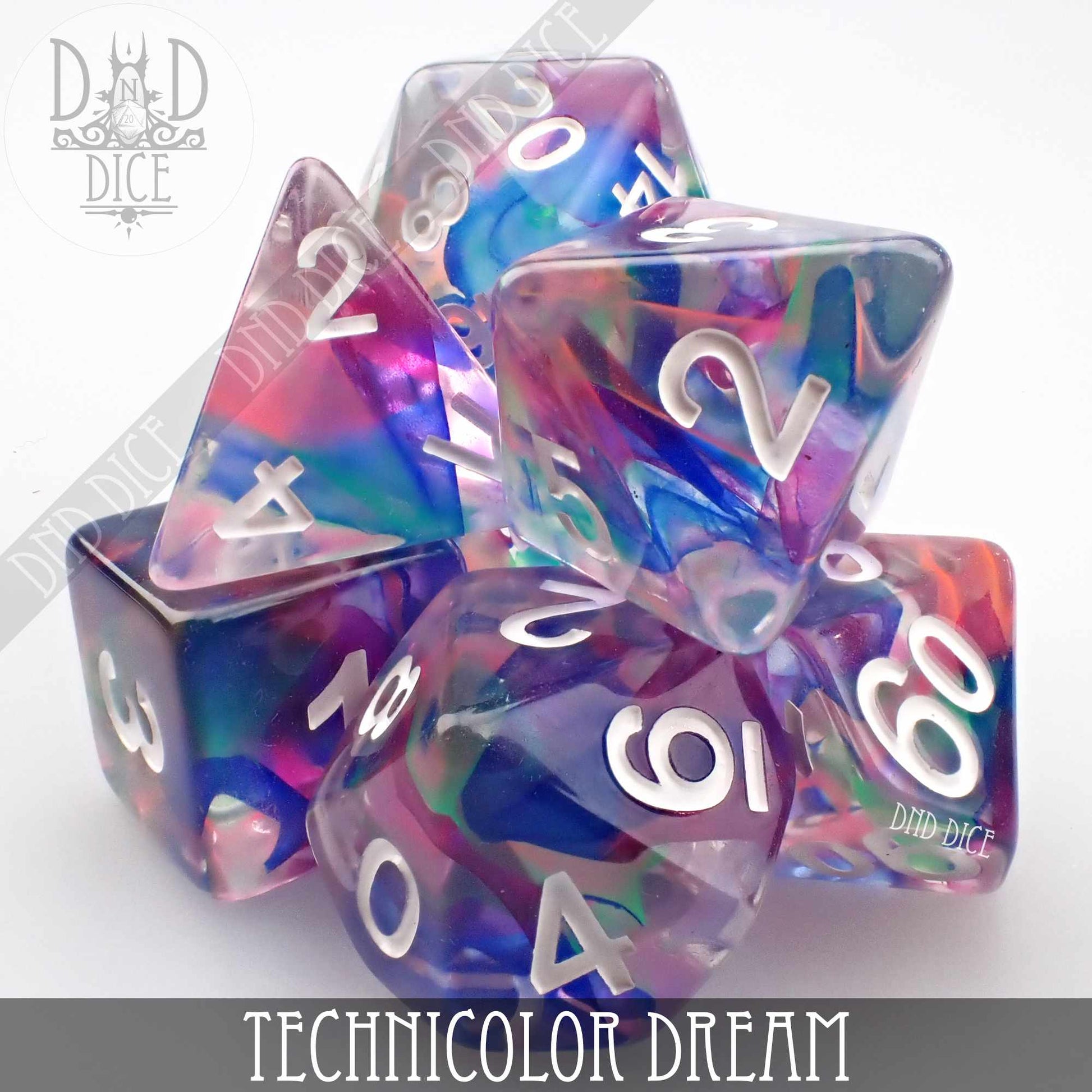 Technicolor Dream Dice Set - Premium Dice Sets & Games from DND DICE - Just $13! Shop now at Game Crave Tournament Store