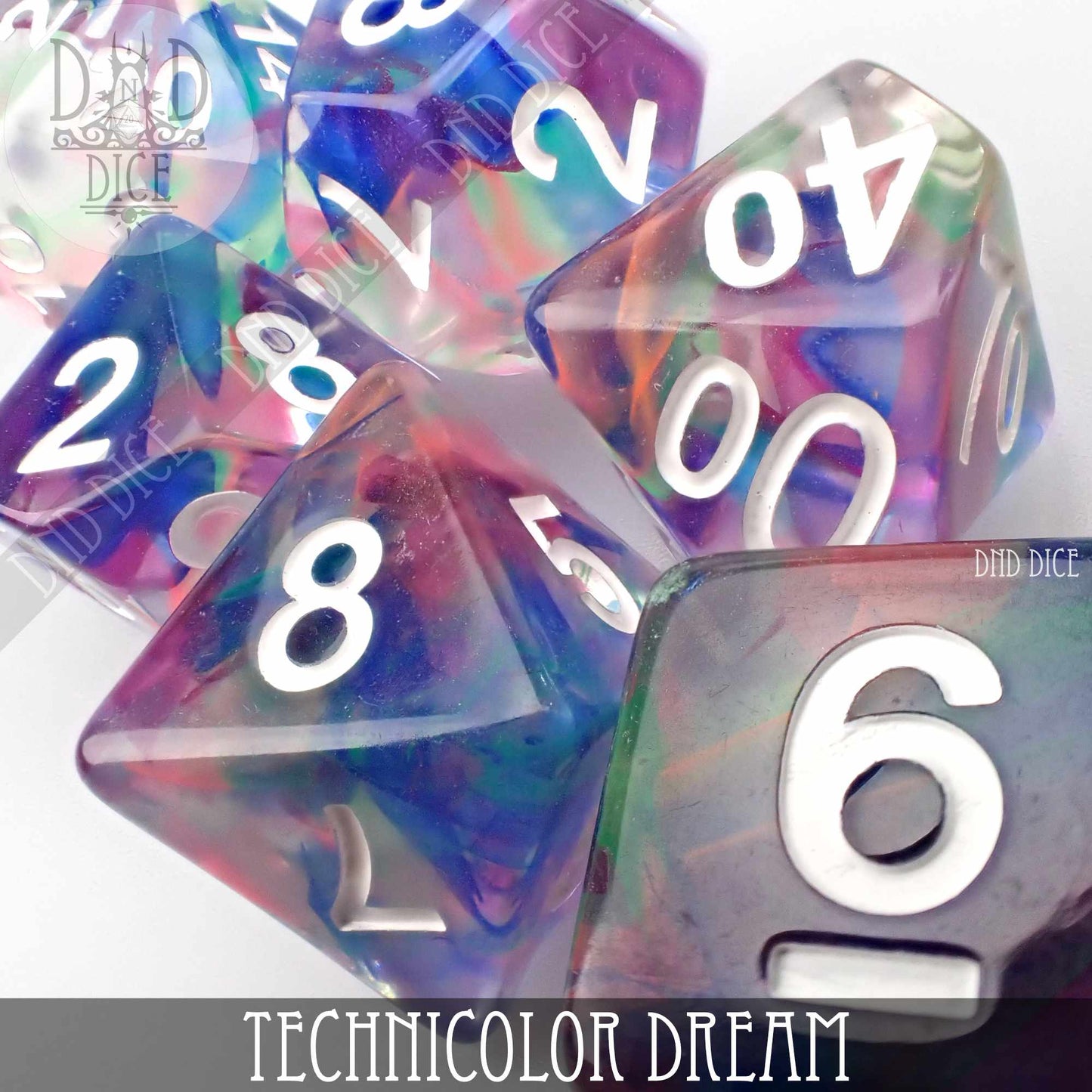 Technicolor Dream Dice Set - Premium Dice Sets & Games from DND DICE - Just $13! Shop now at Game Crave Tournament Store