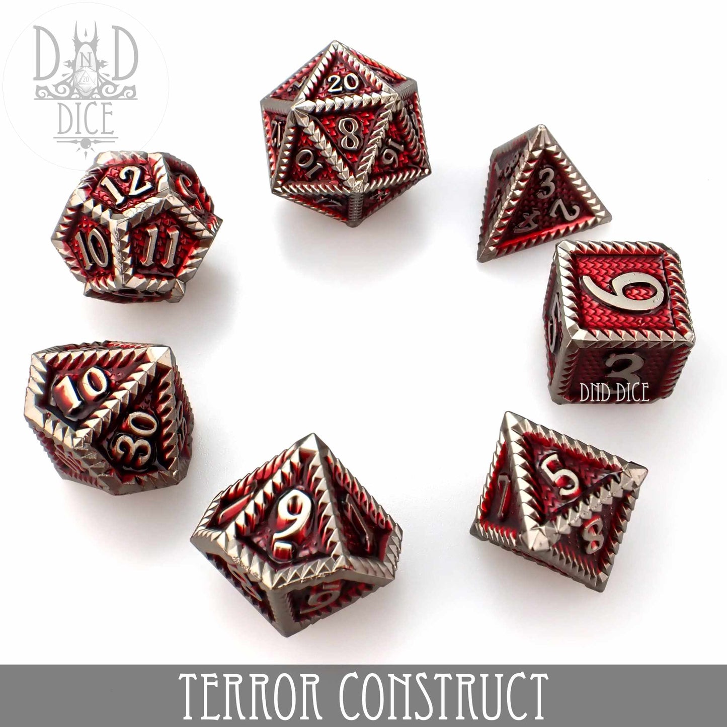 Terror Construct Metal Dice Set - Premium Dice Sets & Games from DND DICE - Just $30! Shop now at Game Crave Tournament Store