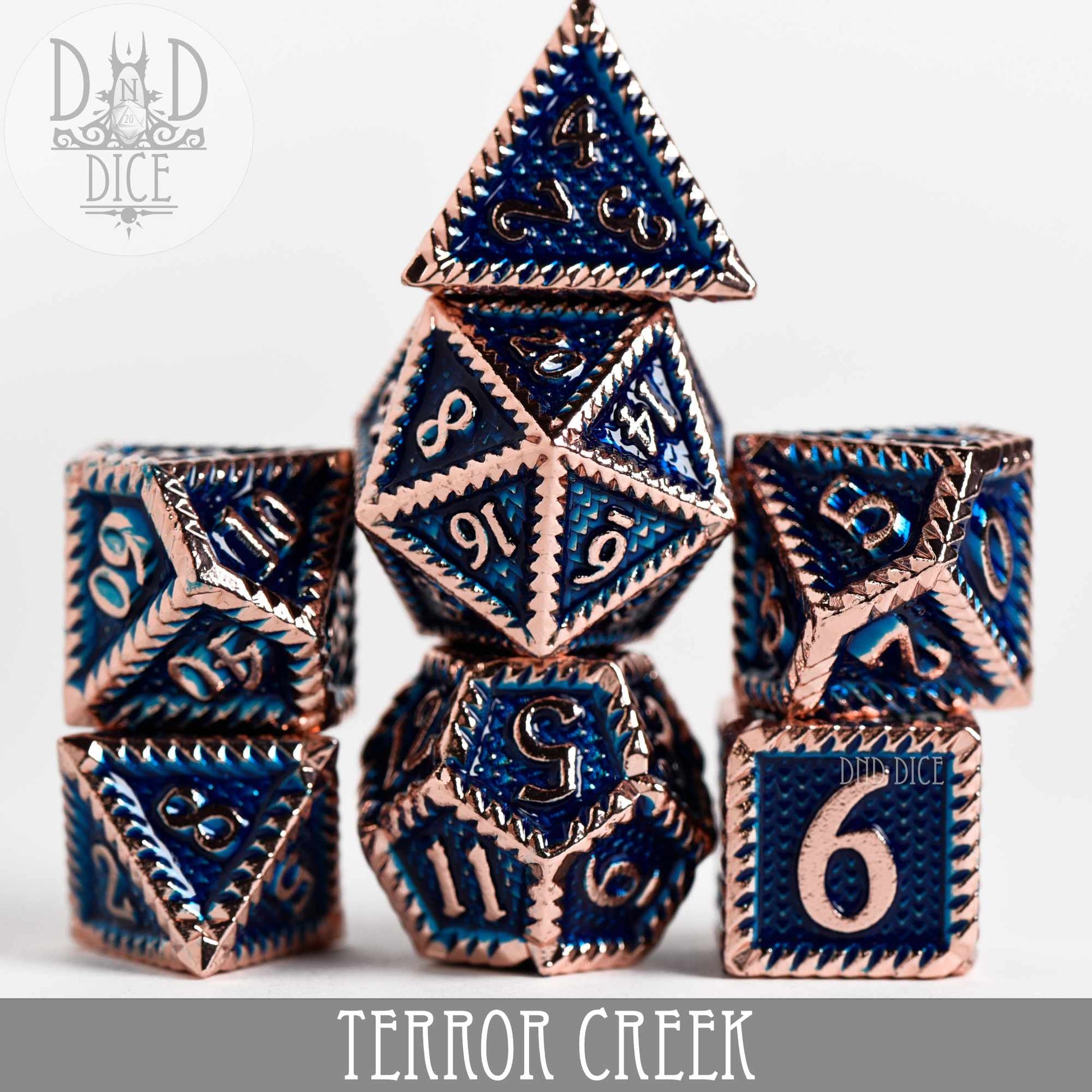 Terror Creek Metal Dice Set - Premium Dice Sets & Games from DND DICE - Just $30! Shop now at Game Crave Tournament Store