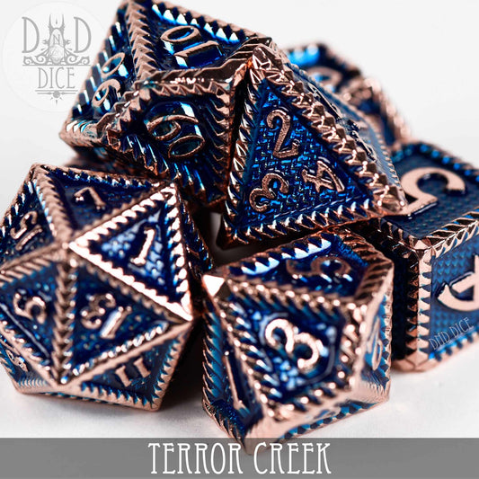 Terror Creek Metal Dice Set - Premium Dice Sets & Games from DND DICE - Just $30! Shop now at Game Crave Tournament Store