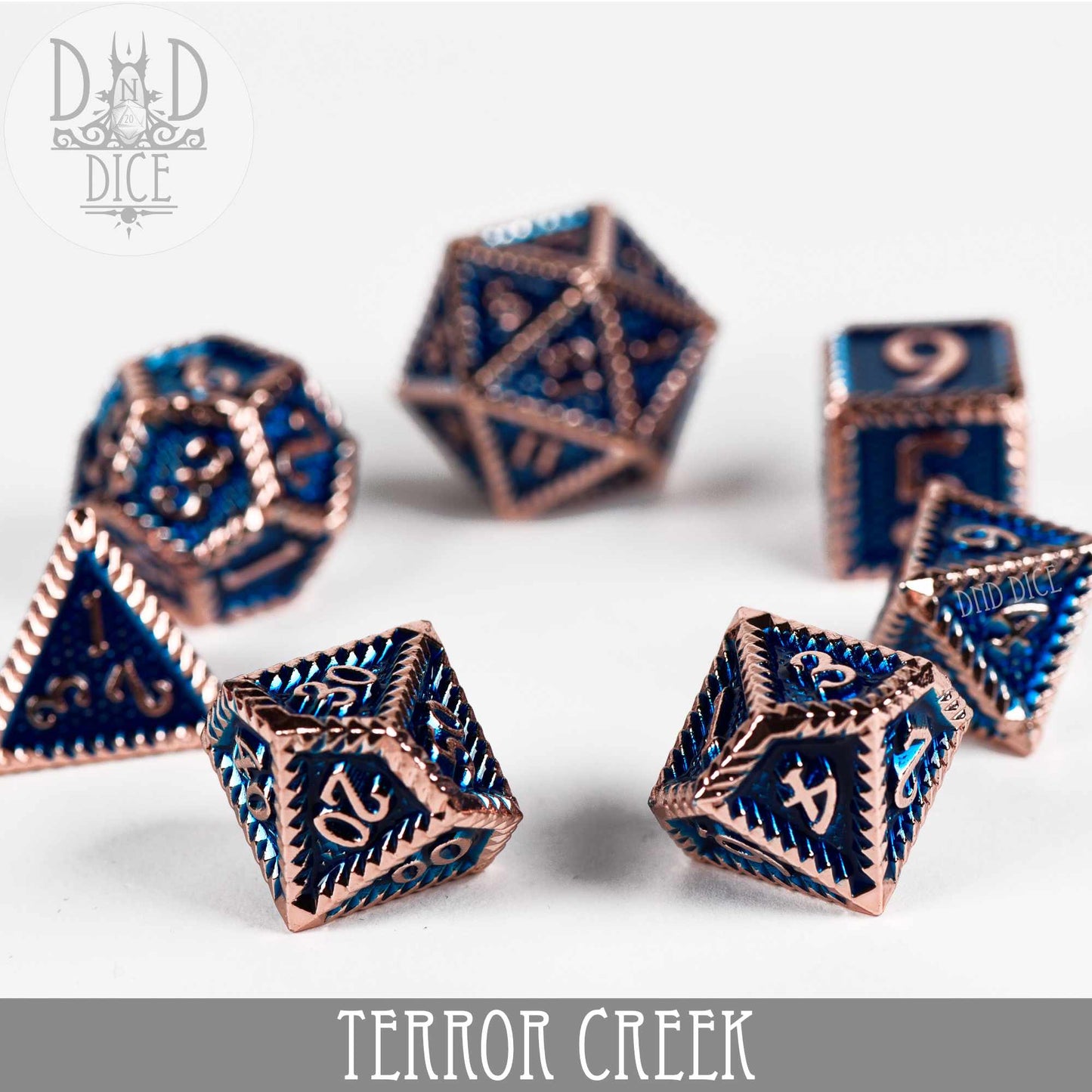 Terror Creek Metal Dice Set - Premium Dice Sets & Games from DND DICE - Just $30! Shop now at Game Crave Tournament Store