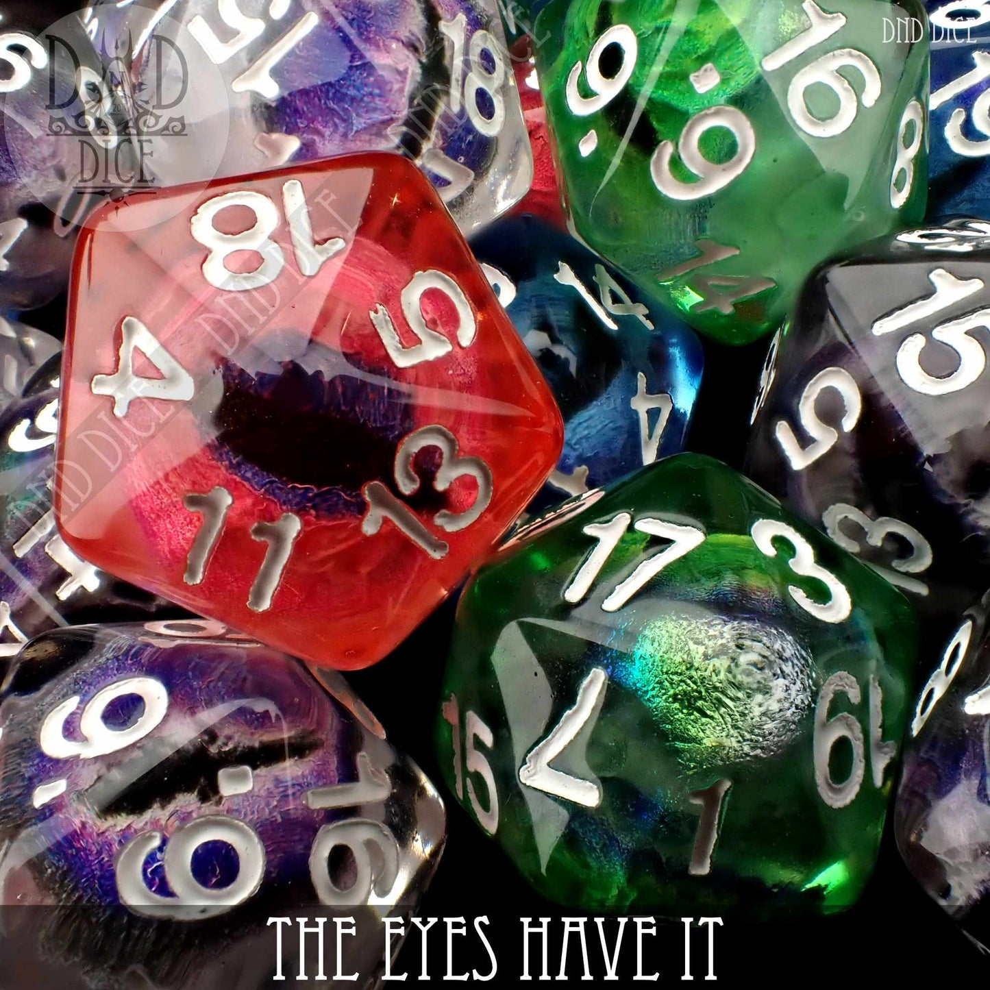 The Eyes Have It - Random Color D20 - Premium Dice Sets & Games from DND DICE - Just $2.50! Shop now at Game Crave Tournament Store