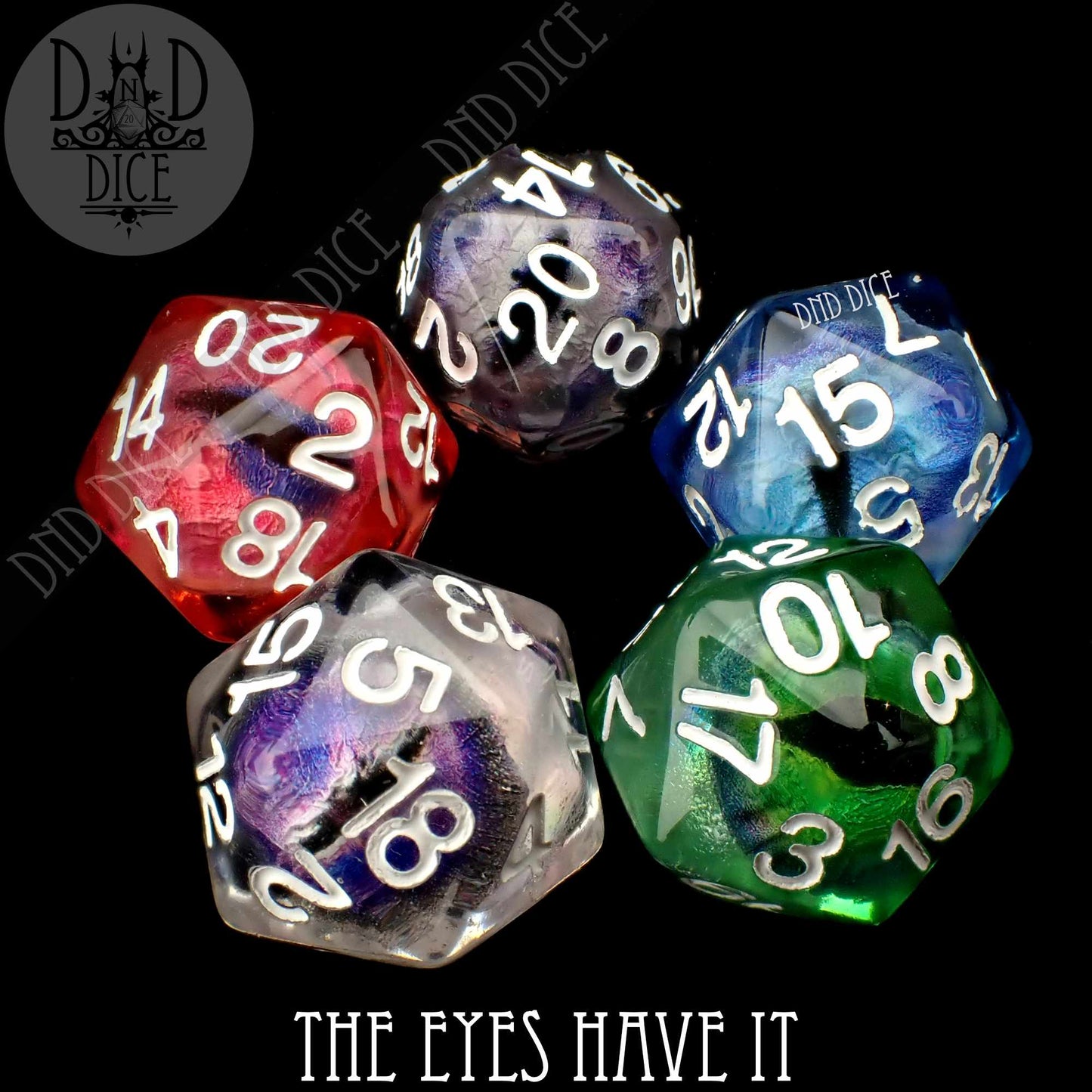 The Eyes Have It - Random Color D20 - Premium Dice Sets & Games from DND DICE - Just $2.50! Shop now at Game Crave Tournament Store