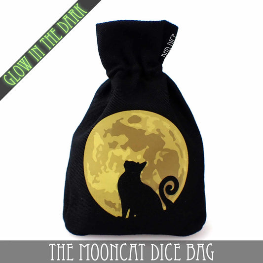 The Mooncat Dice Bag (Glow) - Premium Dice Sets & Games from DND DICE - Just $15! Shop now at Game Crave Tournament Store