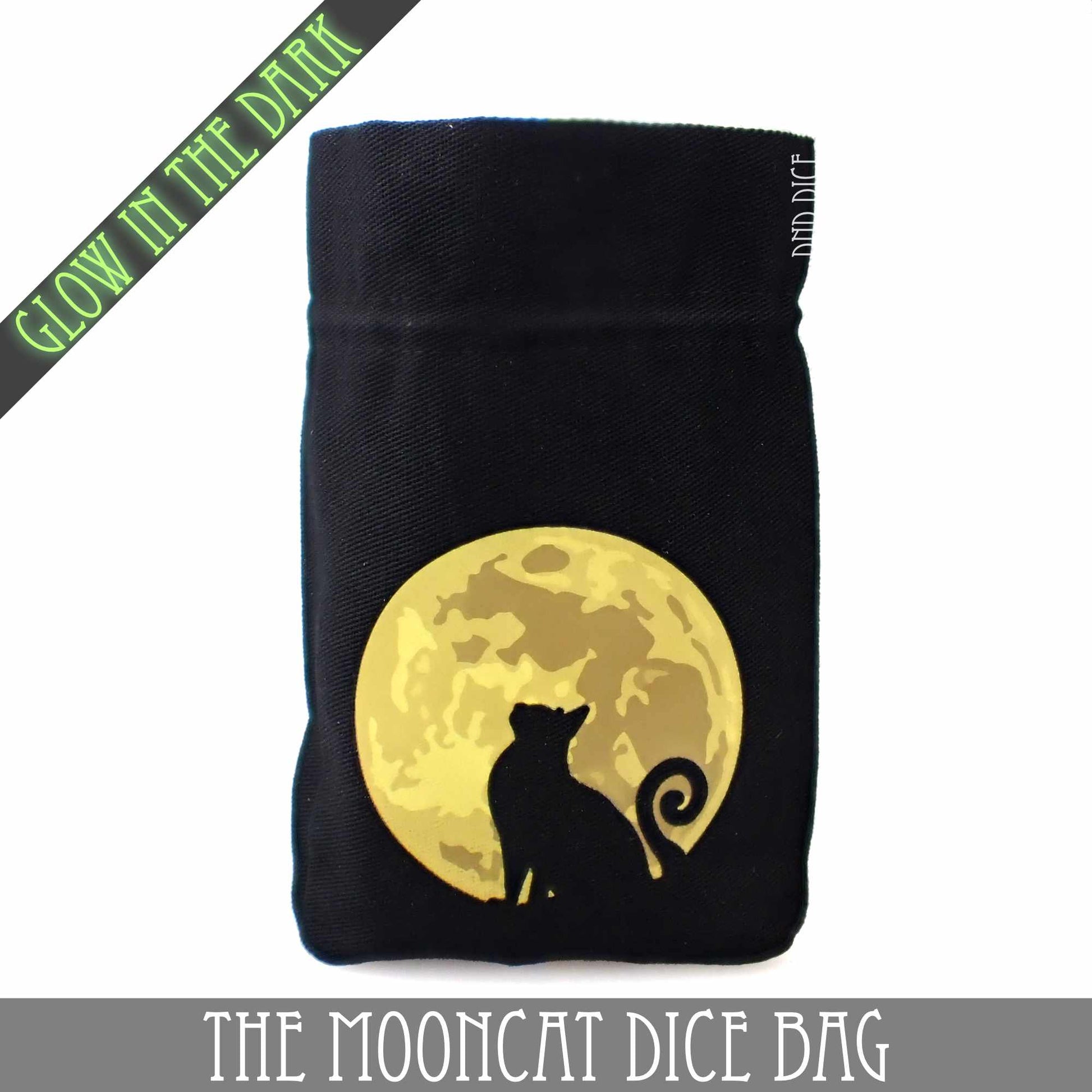 The Mooncat Dice Bag (Glow) - Premium Dice Sets & Games from DND DICE - Just $15! Shop now at Game Crave Tournament Store