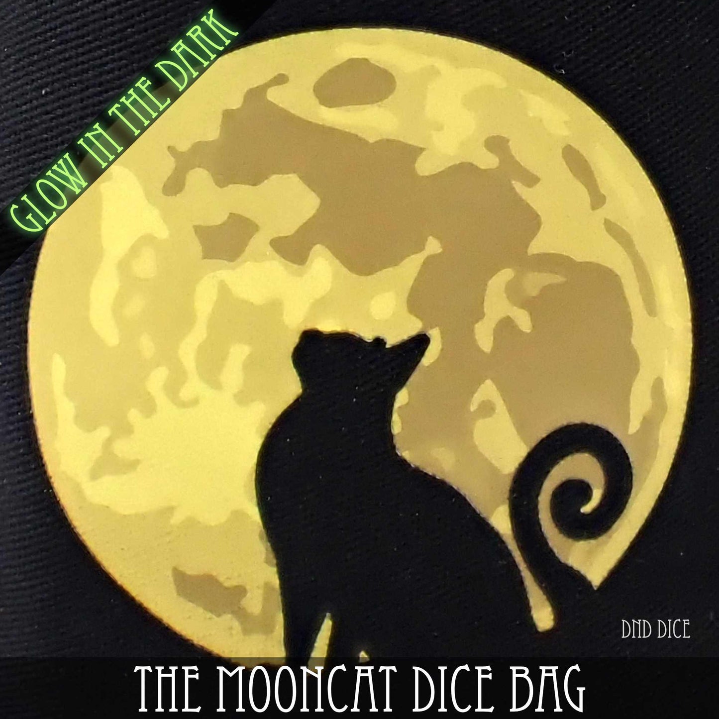 The Mooncat Dice Bag (Glow) - Premium Dice Sets & Games from DND DICE - Just $15! Shop now at Game Crave Tournament Store