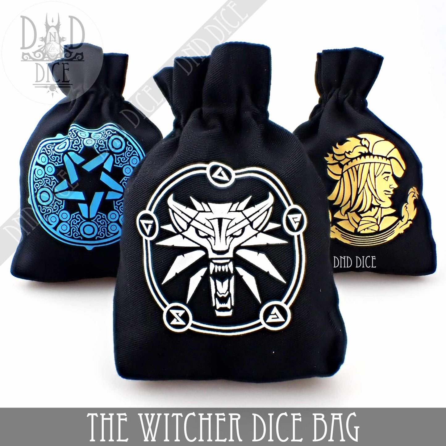 The Witcher - Dice Bags (3 Colors) - Premium Dice Sets & Games from DND DICE - Just $15! Shop now at Game Crave Tournament Store