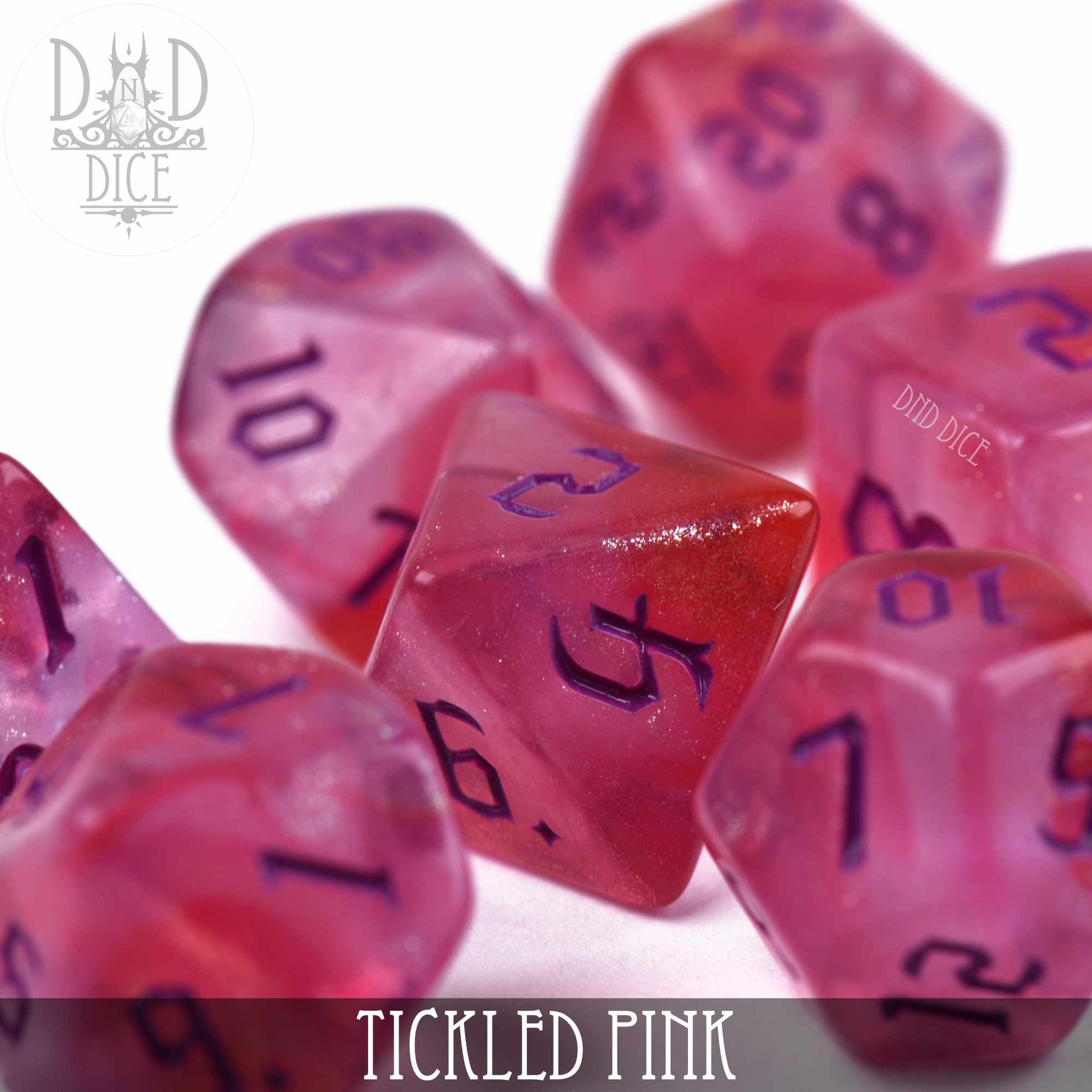 Tickled Pink Dice Set - Premium Dice Sets & Games from DND DICE - Just $8! Shop now at Game Crave Tournament Store