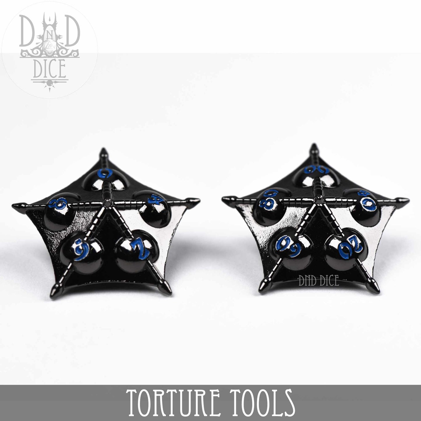 Torture Tools Blue - Metal Dice Set - Premium Dice Sets & Games from DND DICE - Just $32! Shop now at Game Crave Tournament Store