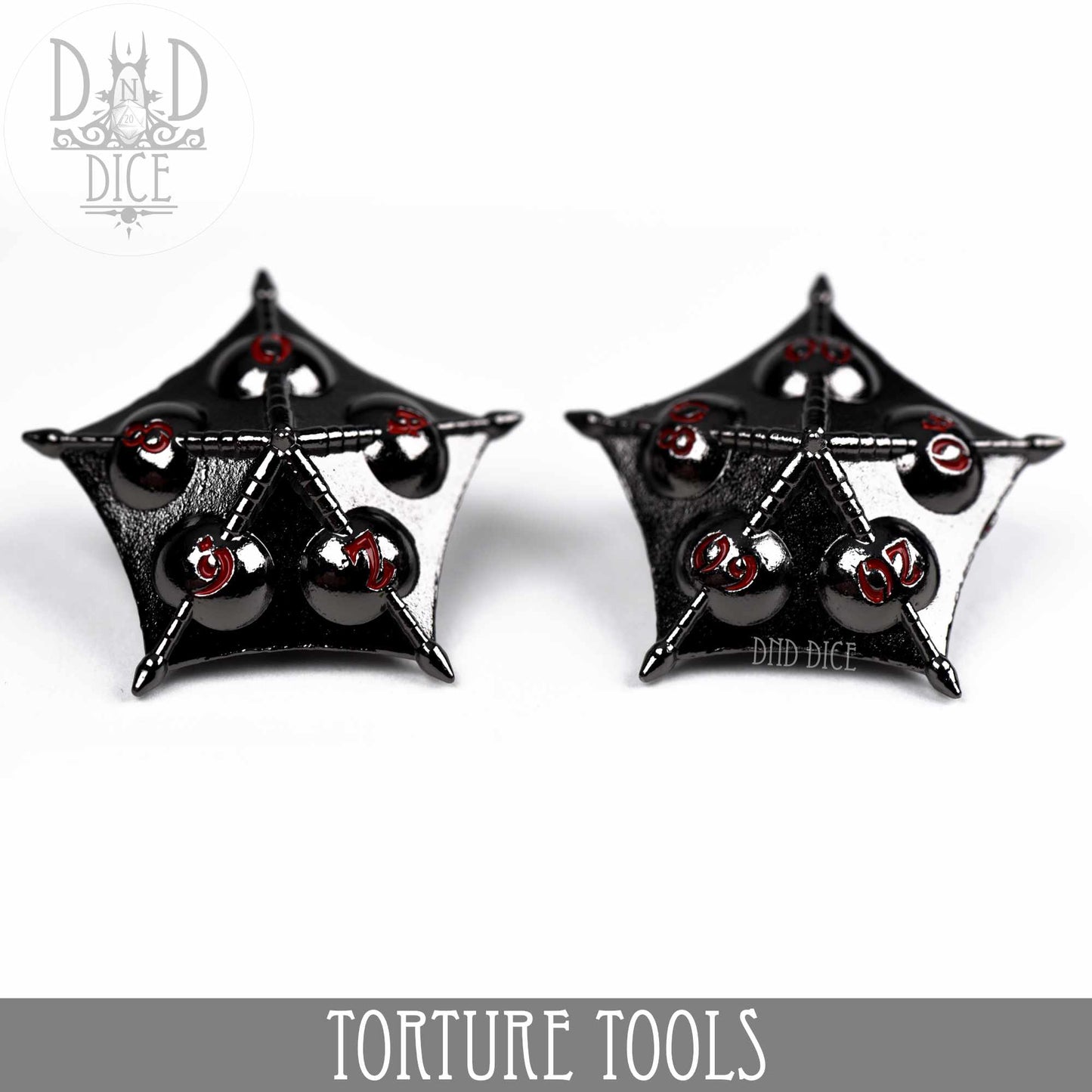 Torture Tools Red - Metal Dice Set - Premium Dice Sets & Games from DND DICE - Just $32! Shop now at Game Crave Tournament Store