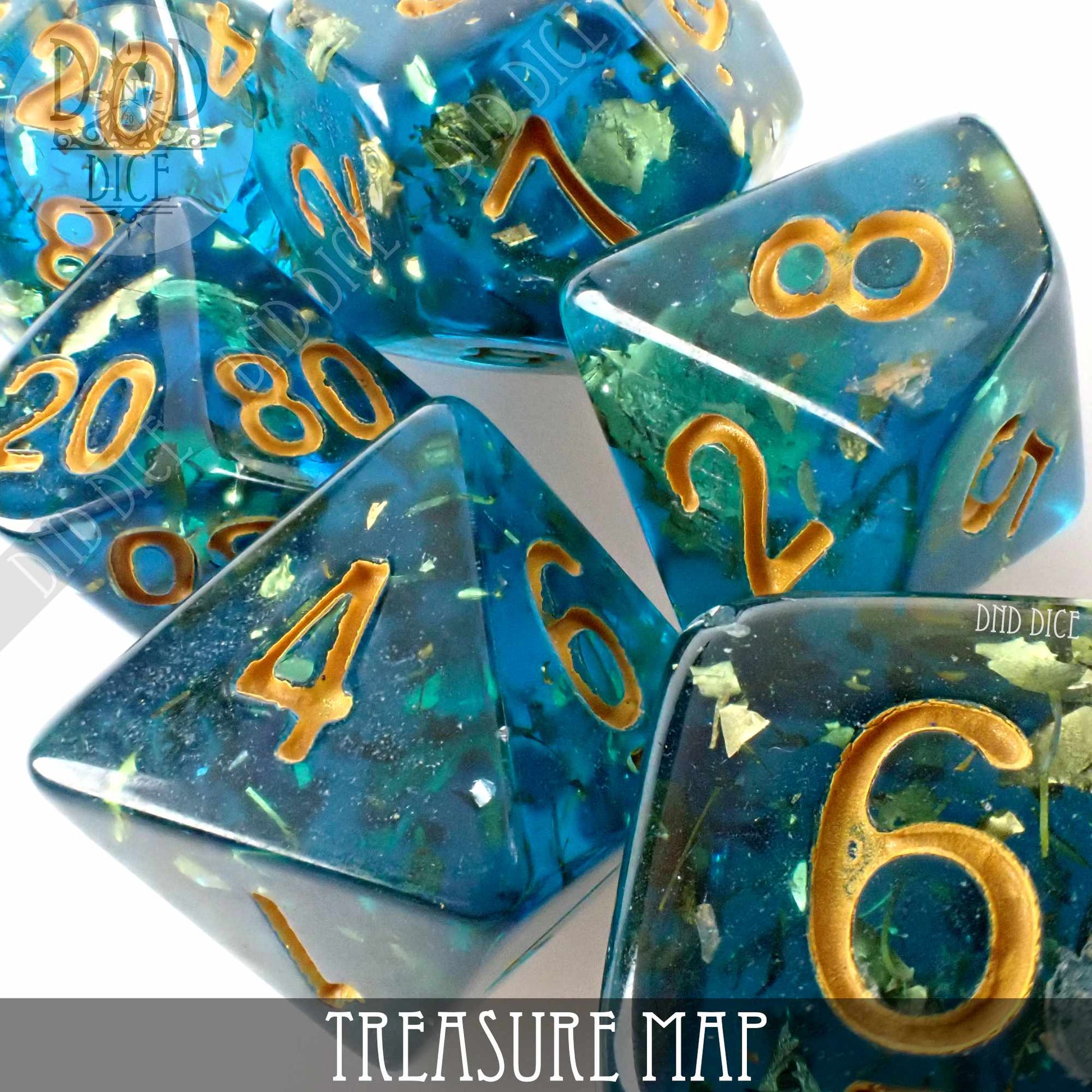 Treasure Map Dice Set - Premium Dice Sets & Games from DND DICE - Just $12! Shop now at Game Crave Tournament Store