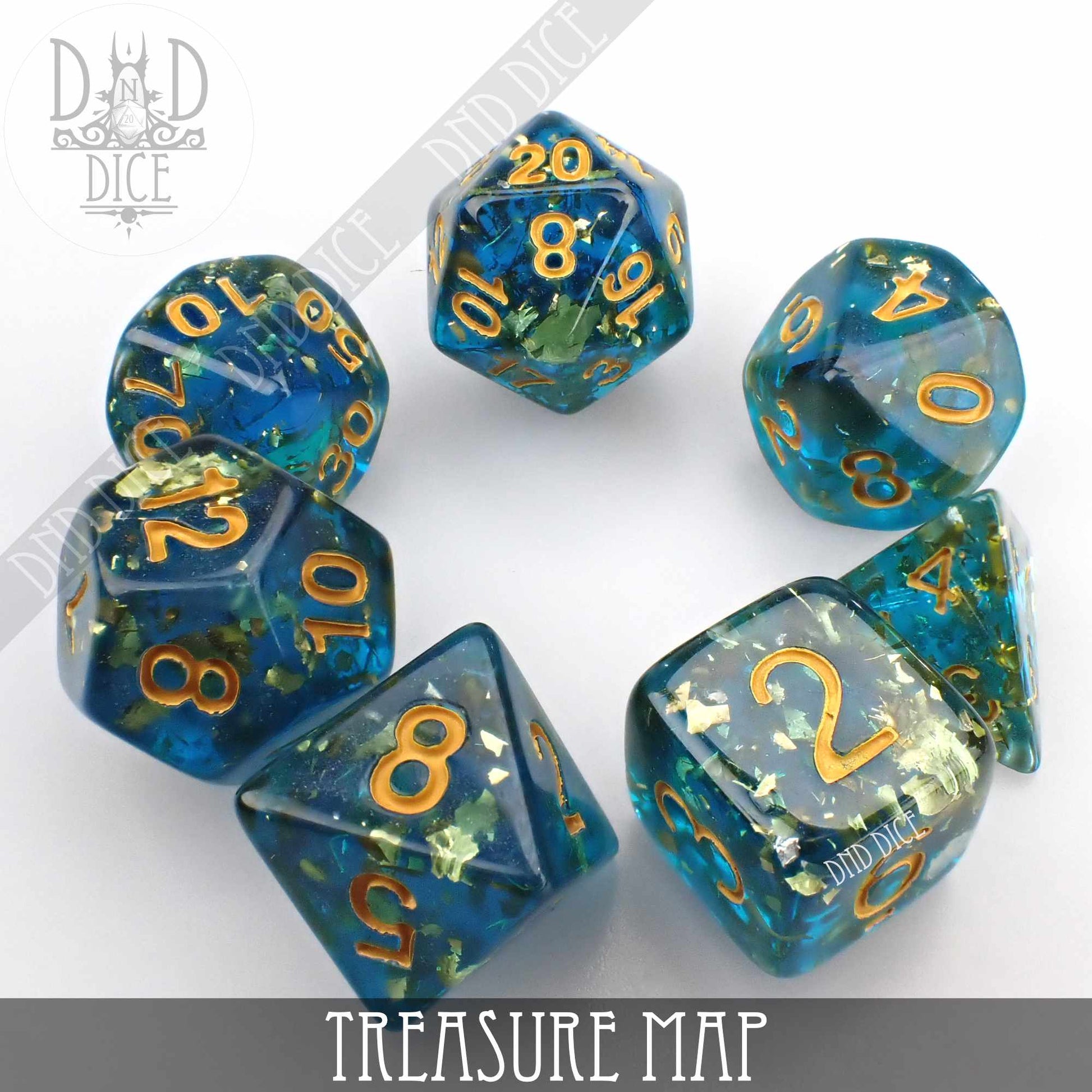 Treasure Map Dice Set - Premium Dice Sets & Games from DND DICE - Just $12! Shop now at Game Crave Tournament Store