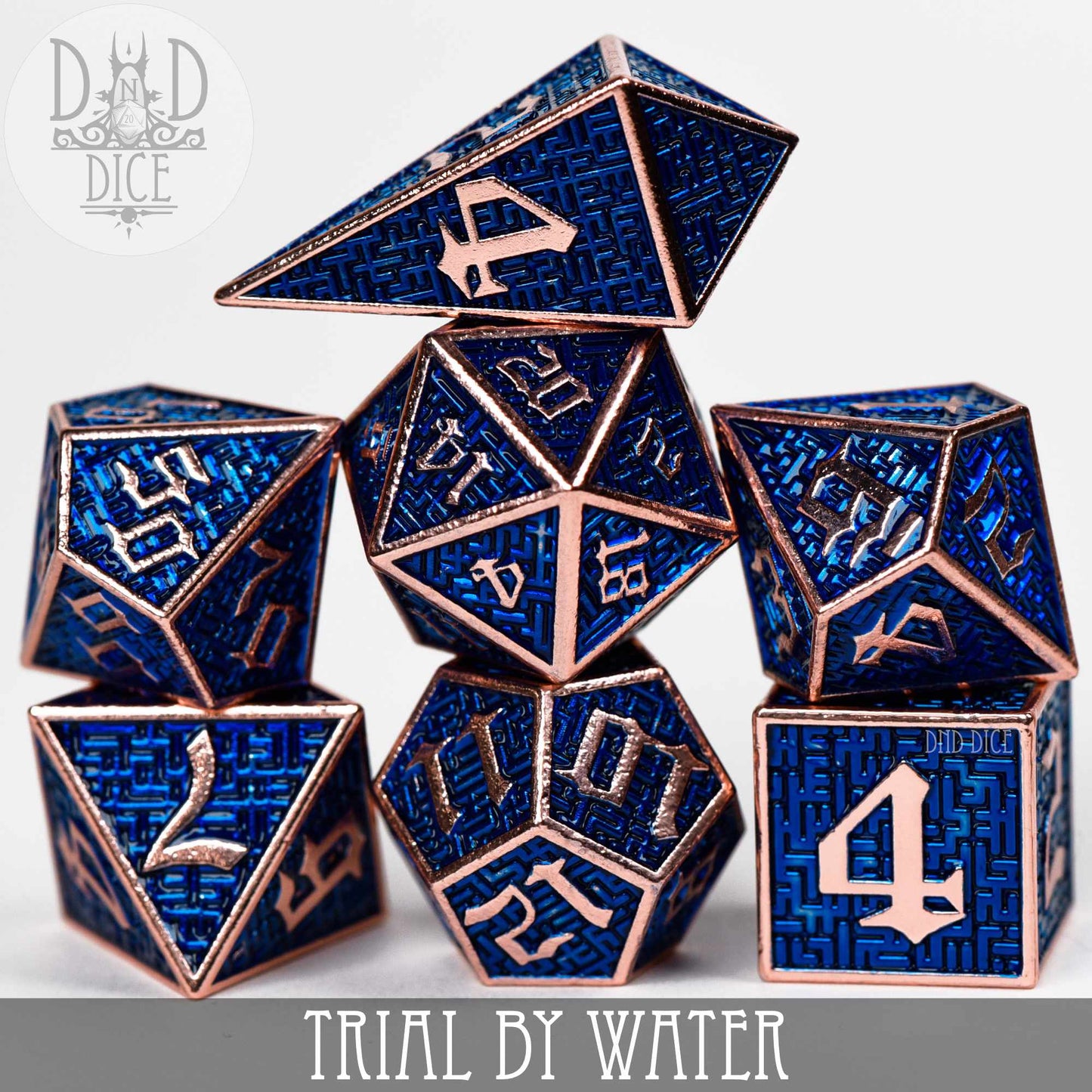 Trial By Water Metal Dice Set - Premium Dice Sets & Games from DND DICE - Just $32! Shop now at Game Crave Tournament Store