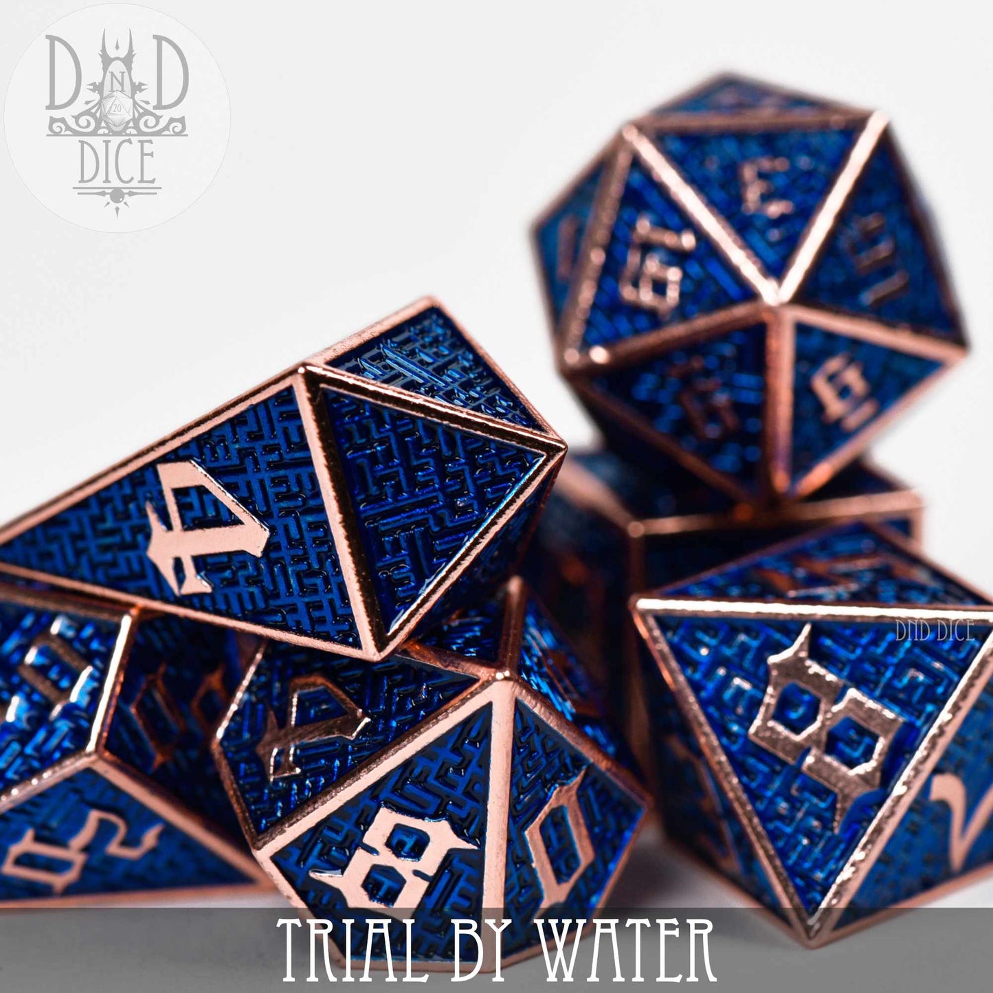 Trial By Water Metal Dice Set - Premium Dice Sets & Games from DND DICE - Just $32! Shop now at Game Crave Tournament Store