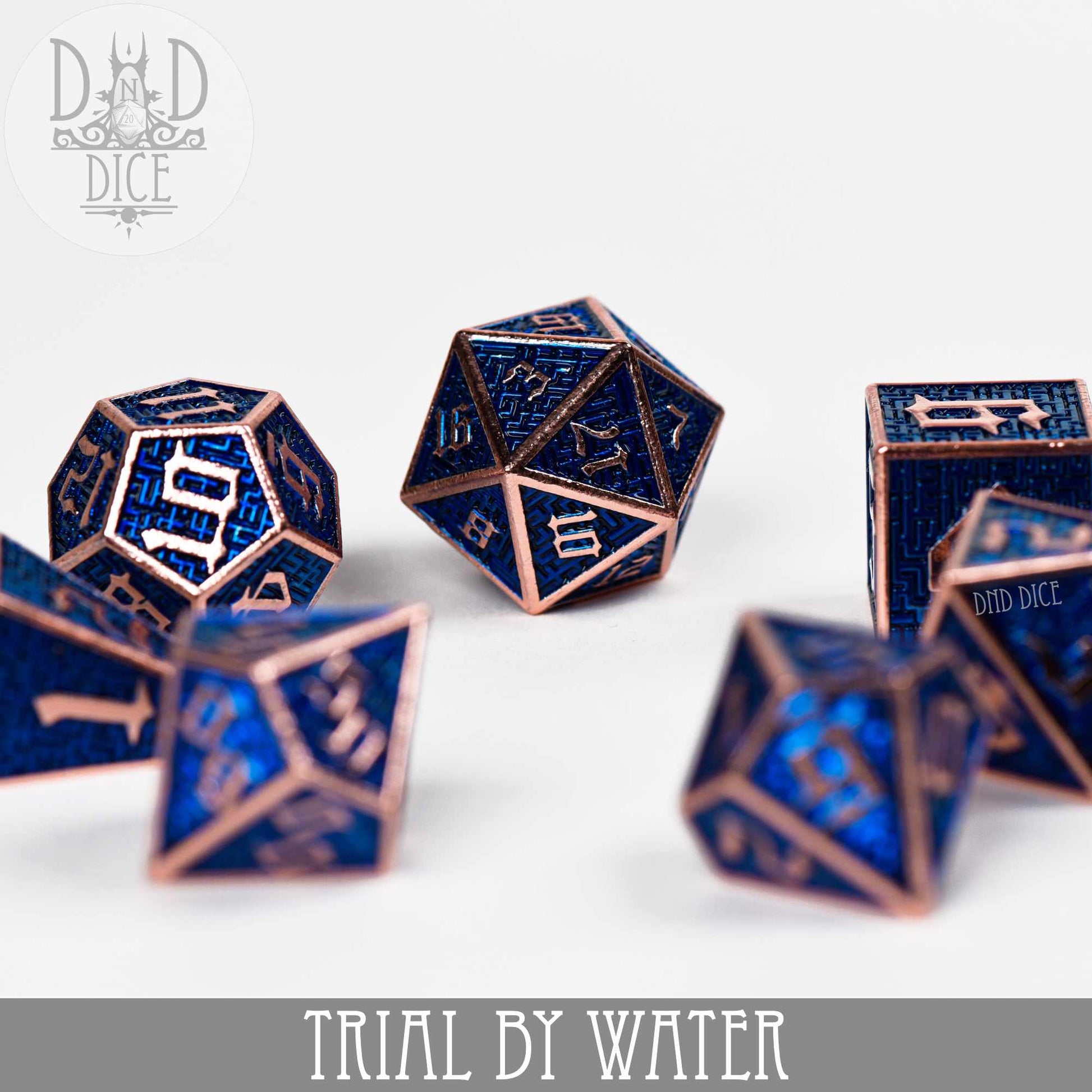 Trial By Water Metal Dice Set - Premium Dice Sets & Games from DND DICE - Just $32! Shop now at Game Crave Tournament Store