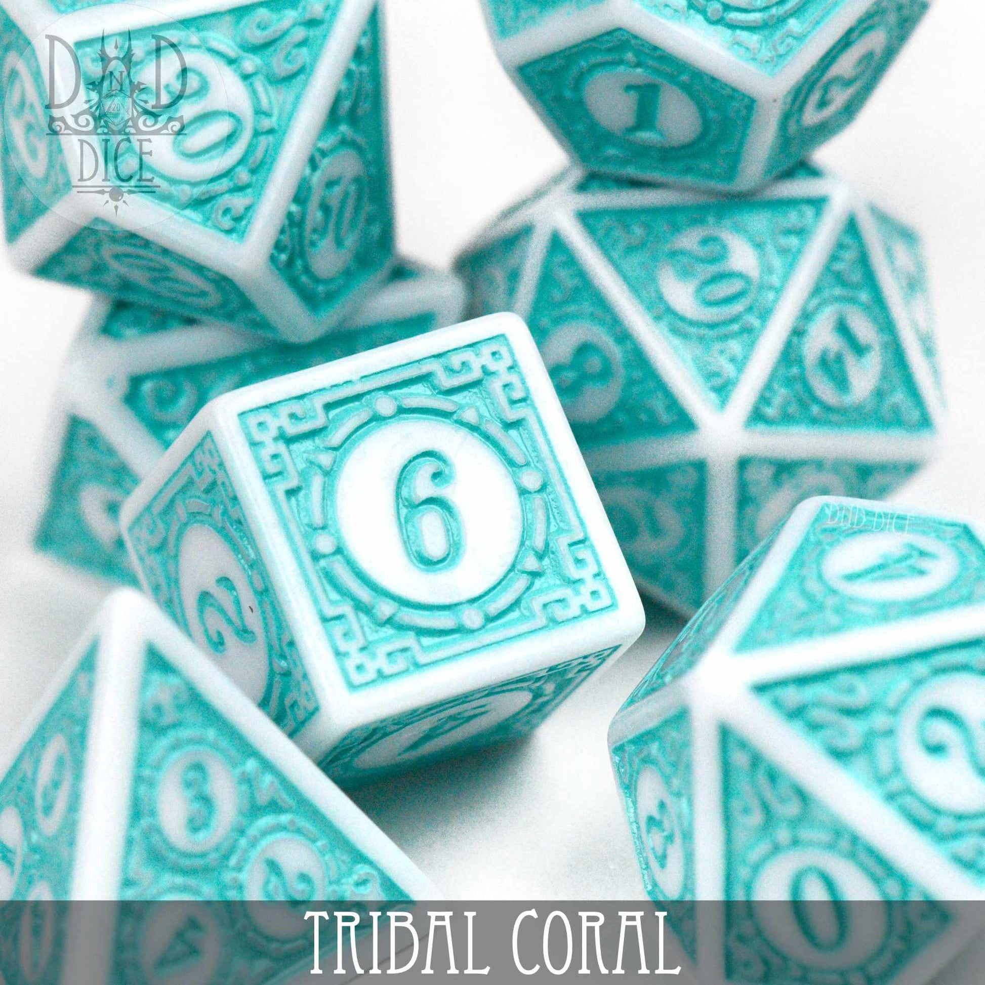 Tribal Coral Dice Set - Premium Dice Sets & Games from DND DICE - Just $7! Shop now at Game Crave Tournament Store