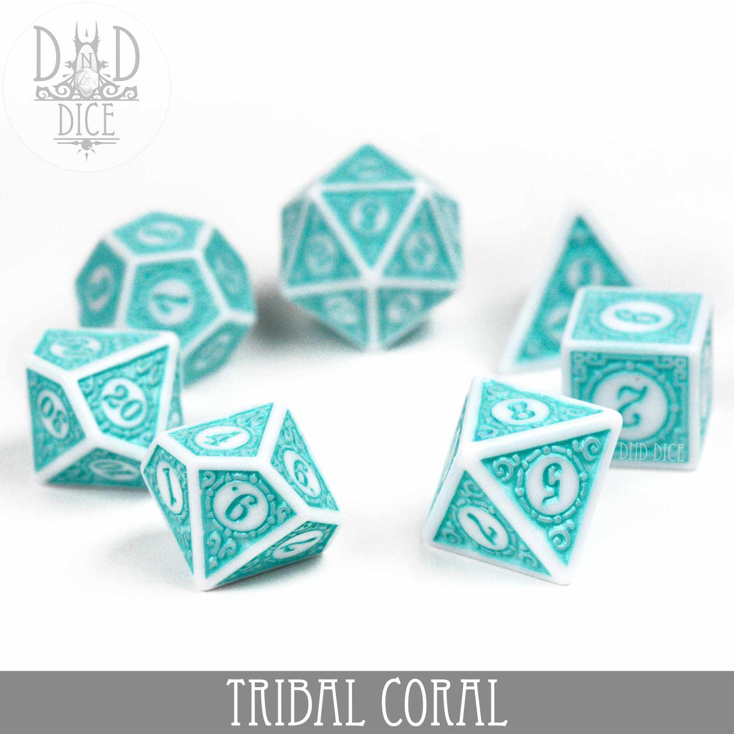 Tribal Coral Dice Set - Premium Dice Sets & Games from DND DICE - Just $7! Shop now at Game Crave Tournament Store