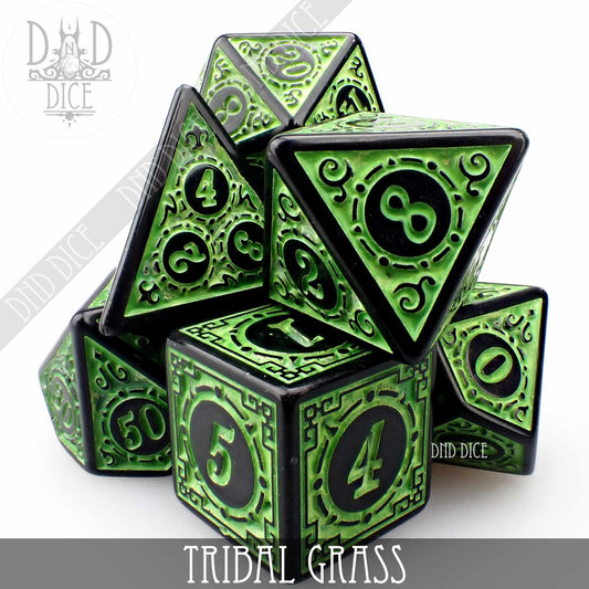 Tribal Grass Dice Set - Premium Dice Sets & Games from DND DICE - Just $7! Shop now at Game Crave Tournament Store