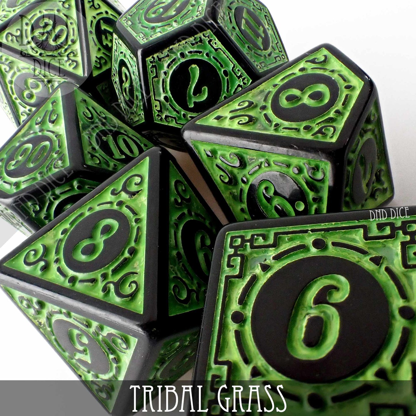 Tribal Grass Dice Set - Premium Dice Sets & Games from DND DICE - Just $7! Shop now at Game Crave Tournament Store