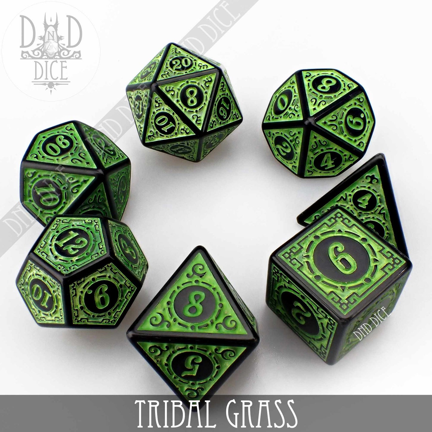 Tribal Grass Dice Set - Premium Dice Sets & Games from DND DICE - Just $7! Shop now at Game Crave Tournament Store