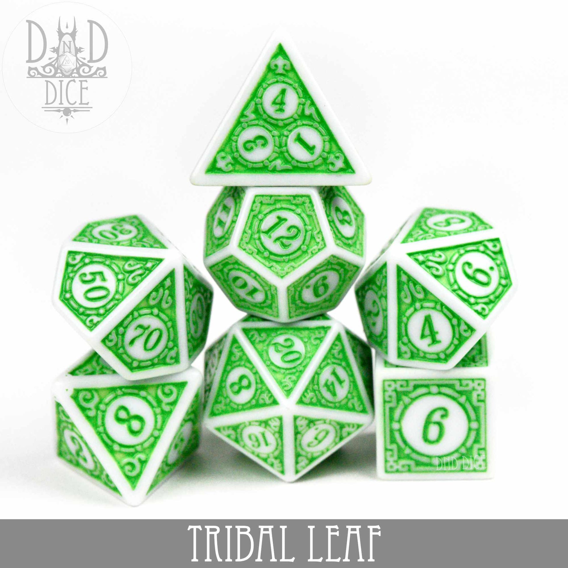 Tribal Leaf Dice Set - Premium Dice Sets & Games from DND DICE - Just $7! Shop now at Game Crave Tournament Store