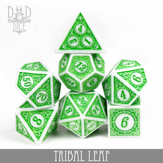 Tribal Leaf Dice Set - Premium Dice Sets & Games from DND DICE - Just $7! Shop now at Game Crave Tournament Store