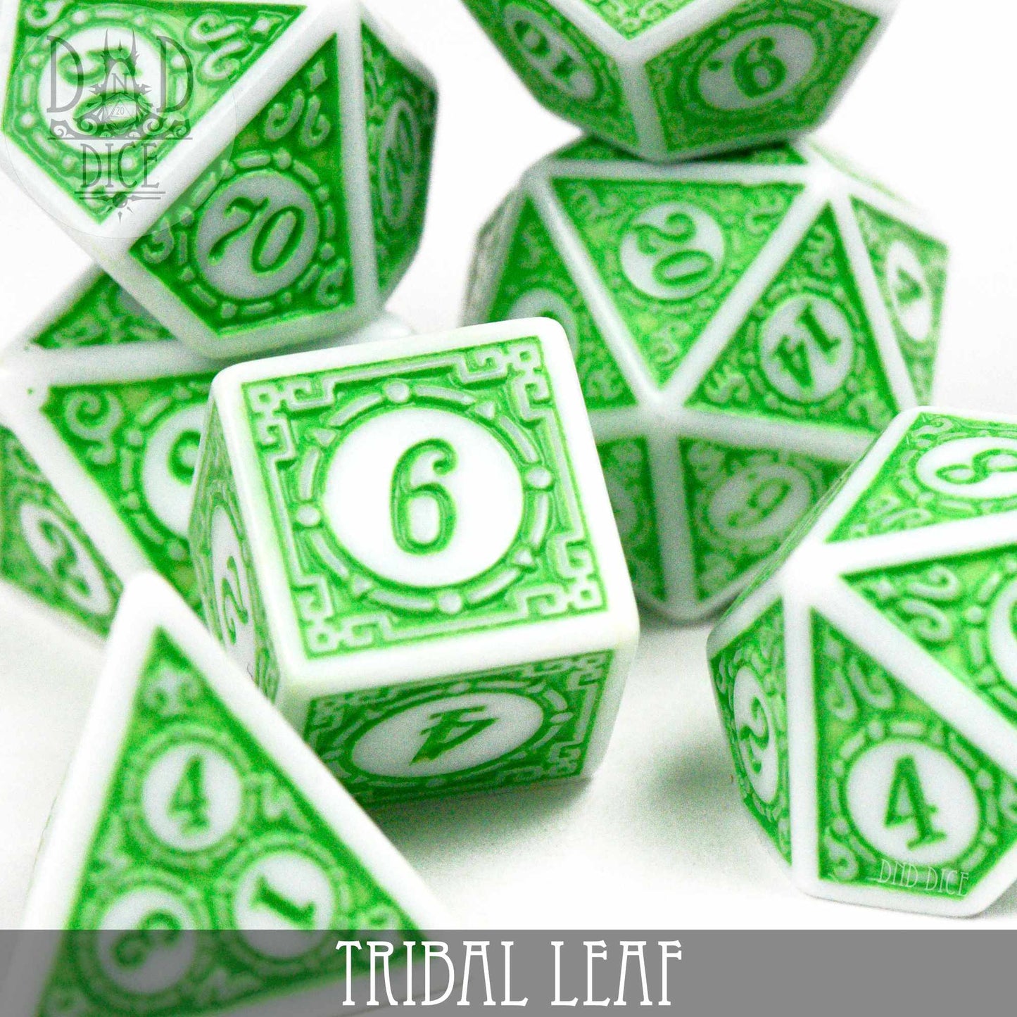 Tribal Leaf Dice Set - Premium Dice Sets & Games from DND DICE - Just $7! Shop now at Game Crave Tournament Store