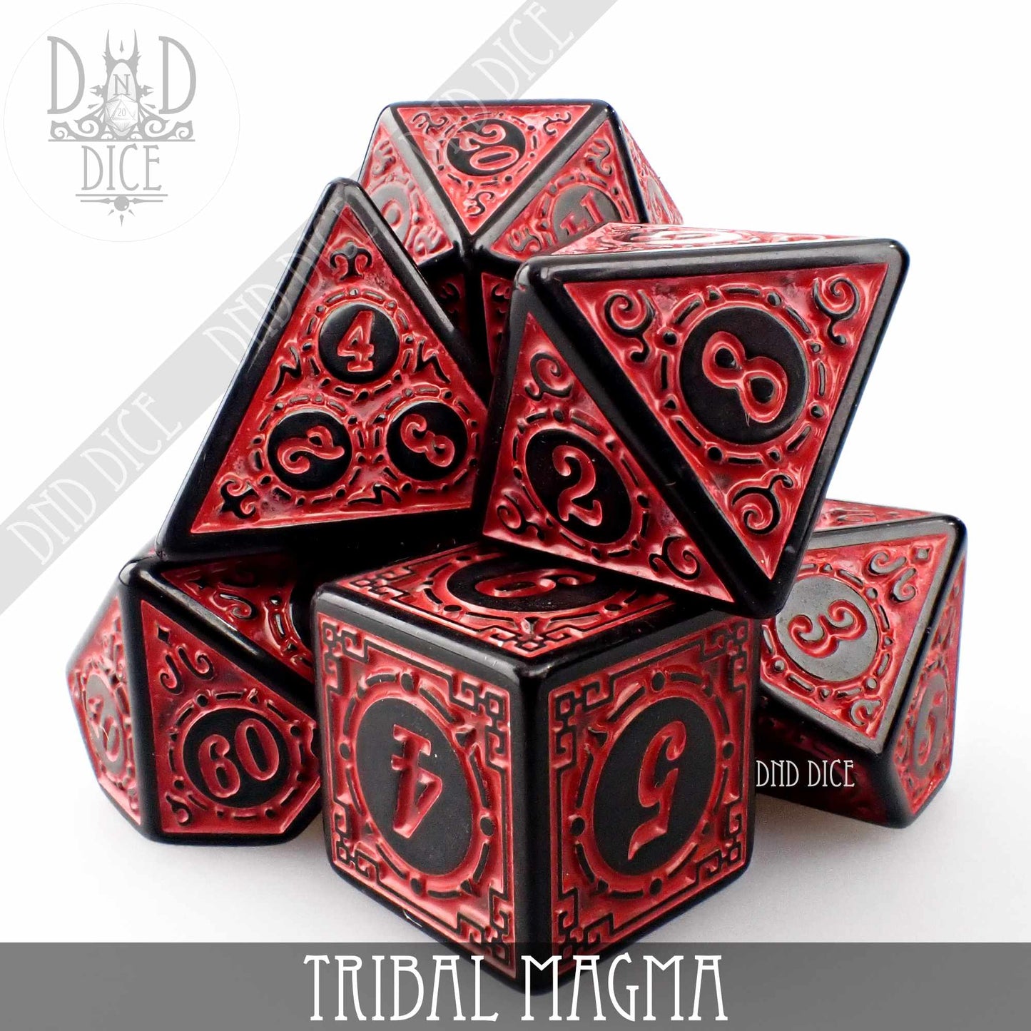 Tribal Magma Dice Set - Premium Dice Sets & Games from DND DICE - Just $7! Shop now at Game Crave Tournament Store