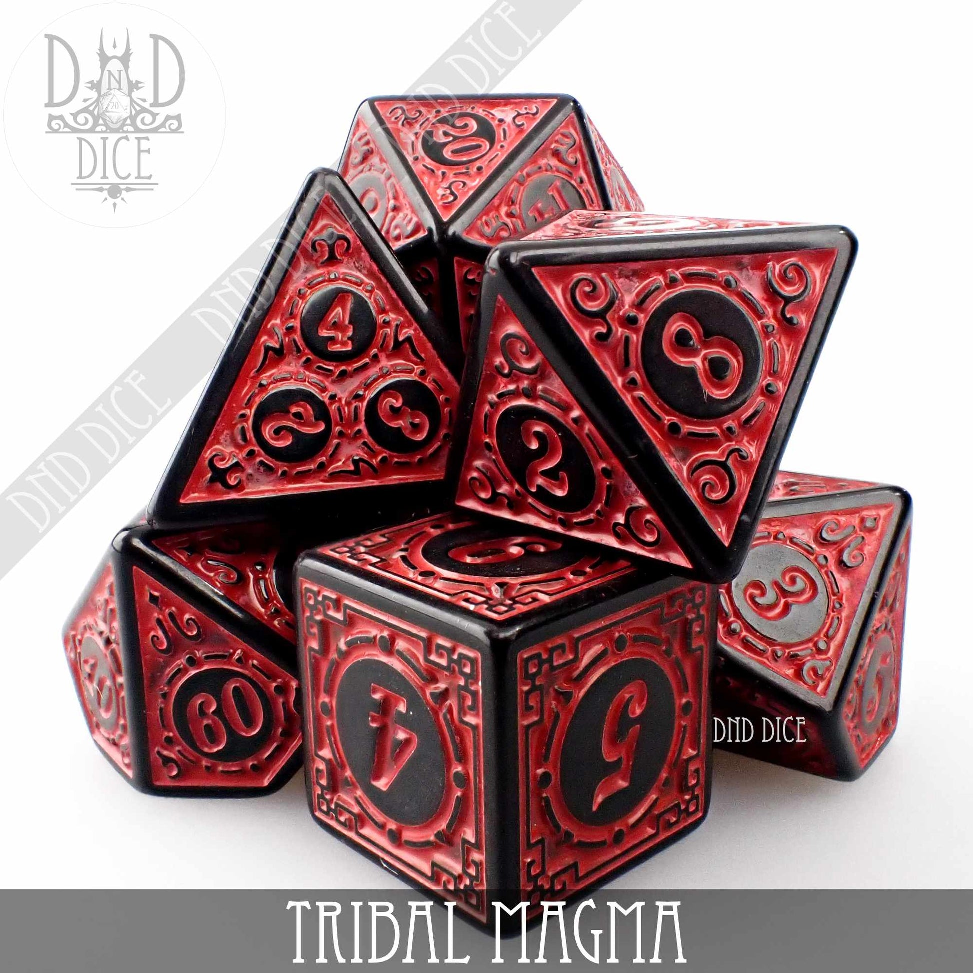 Tribal Magma Dice Set - Premium Dice Sets & Games from DND DICE - Just $7! Shop now at Game Crave Tournament Store