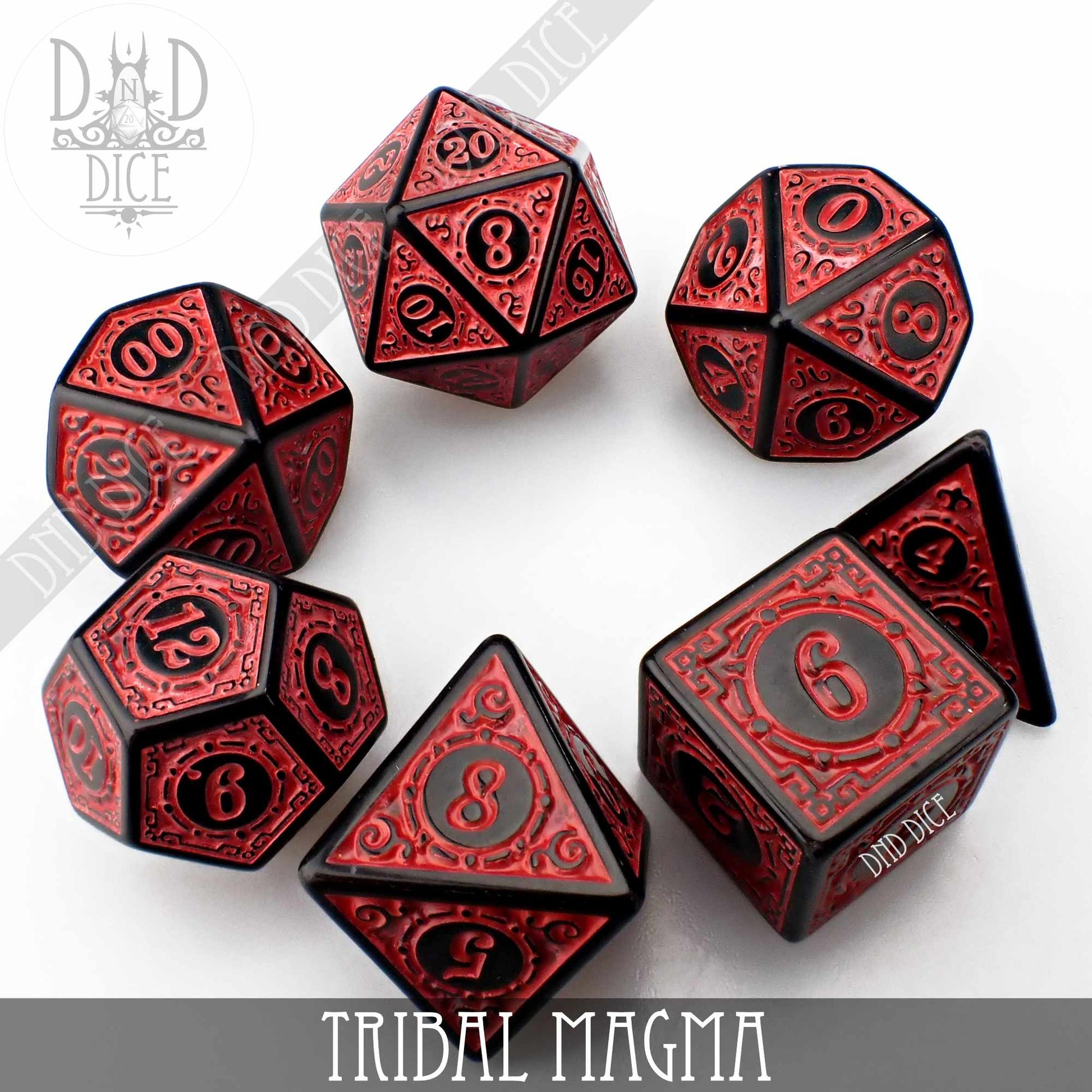 Tribal Magma Dice Set - Premium Dice Sets & Games from DND DICE - Just $7! Shop now at Game Crave Tournament Store